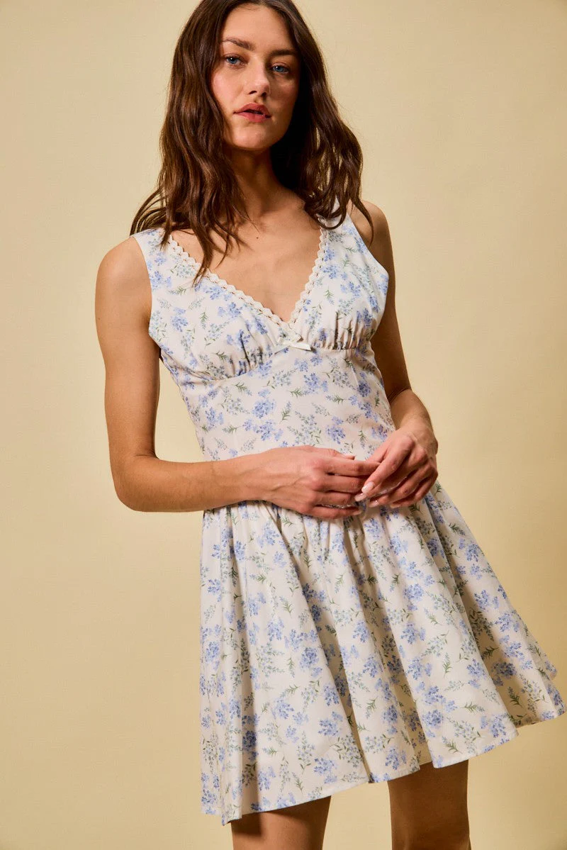 SO ME Floral Print Fit and Flare Dress - Image 8