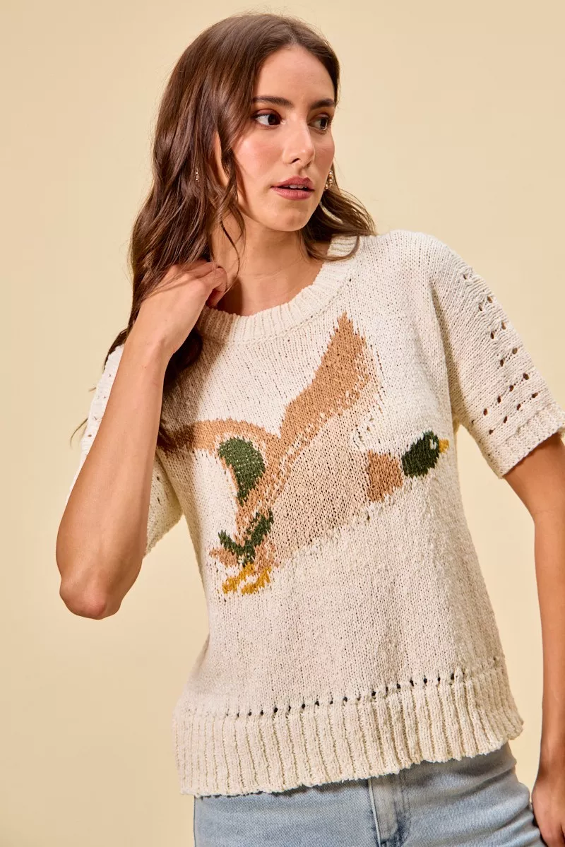 SO ME Flying Duck Sweater Top - Image 6