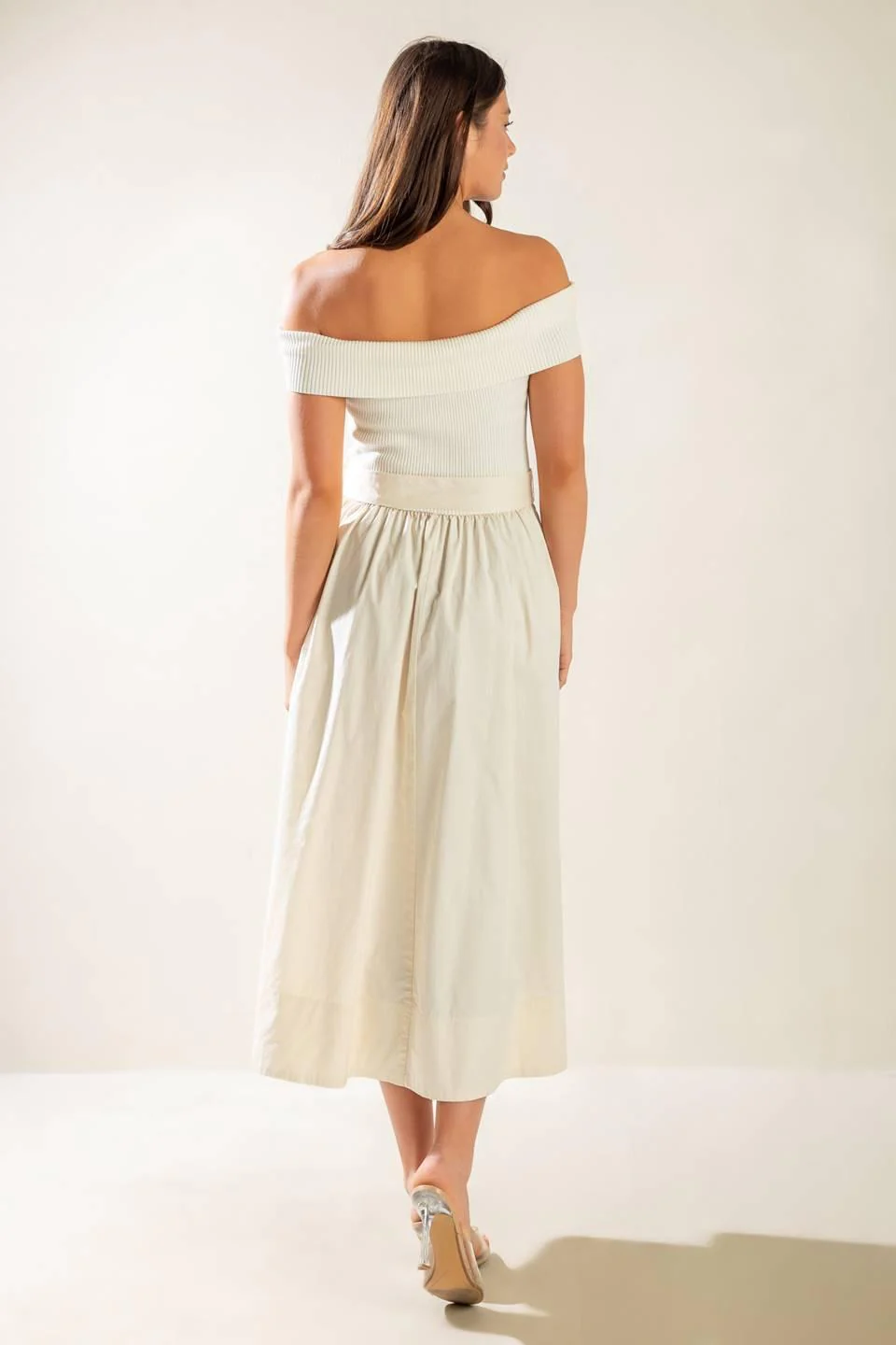 Social Season  Off Shoulder Midi Dress - Image 2