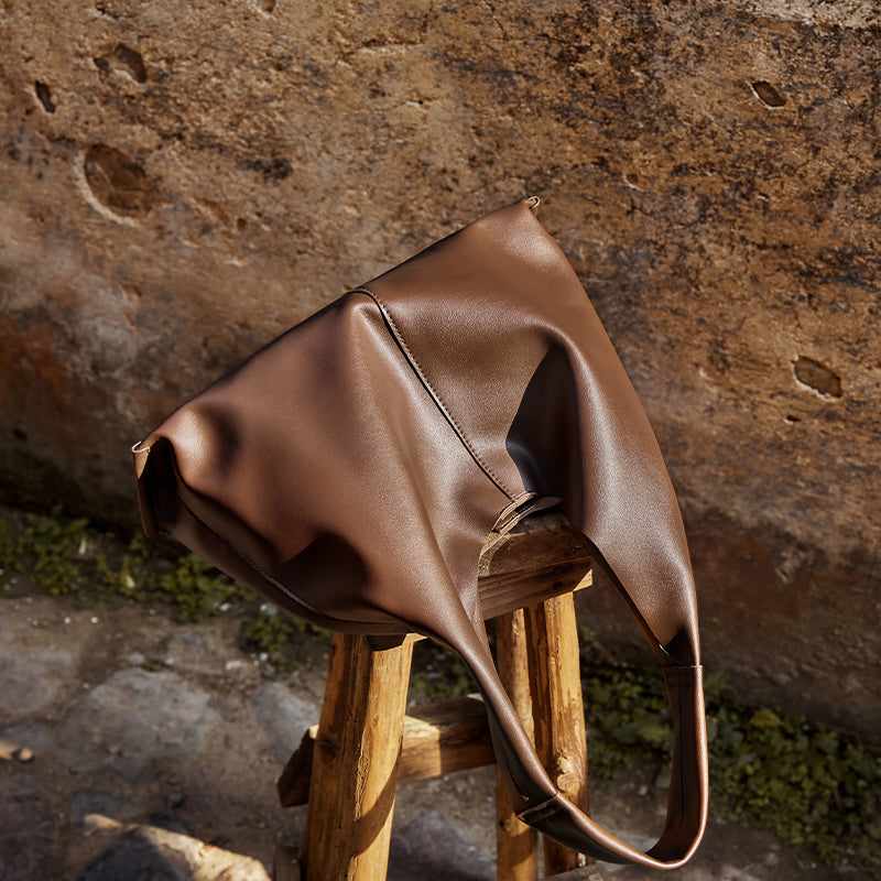 Soft Slouch Genuine Leather Oversized Tote Bag - Image 7