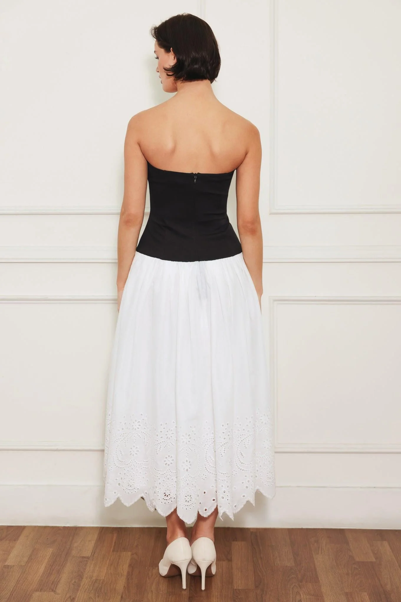 Soft Spoken Beauty Knit Woven Midi Dress - Image 2