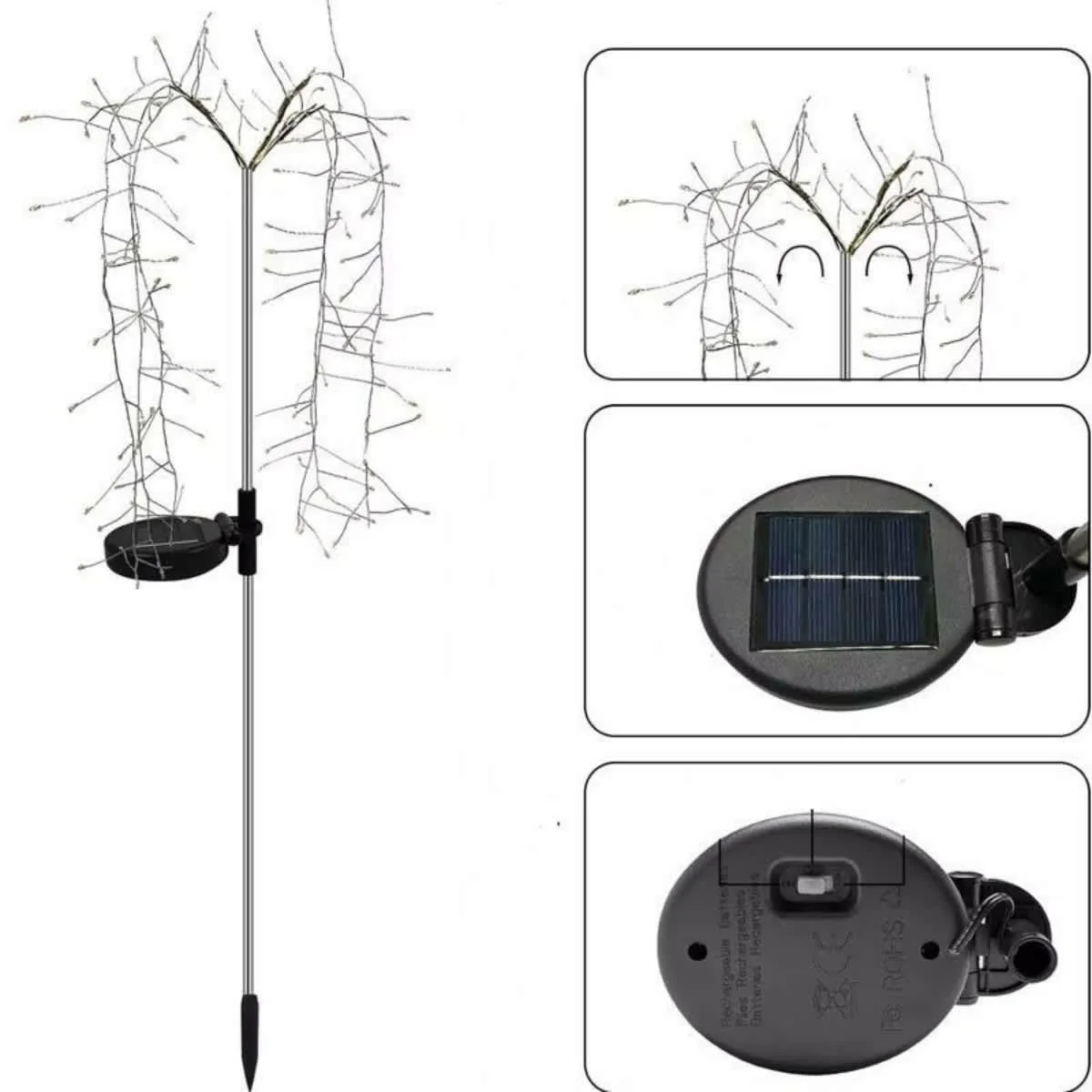 Solar Willow Tree Pathway Lights(2/4/8/Pack) - Image 6
