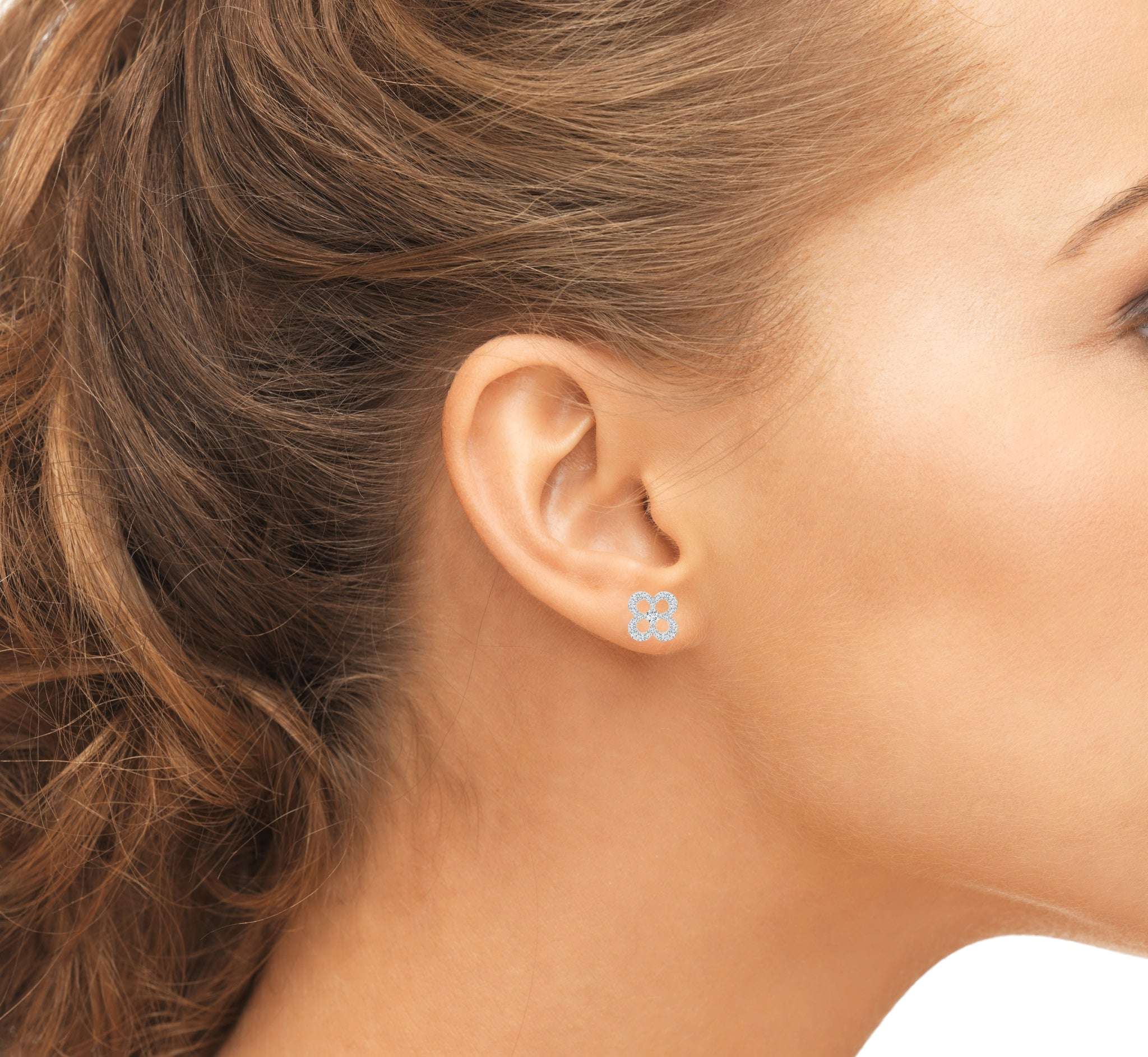 Solid 925 Sterling Silver Crystal Earrings - Image 3