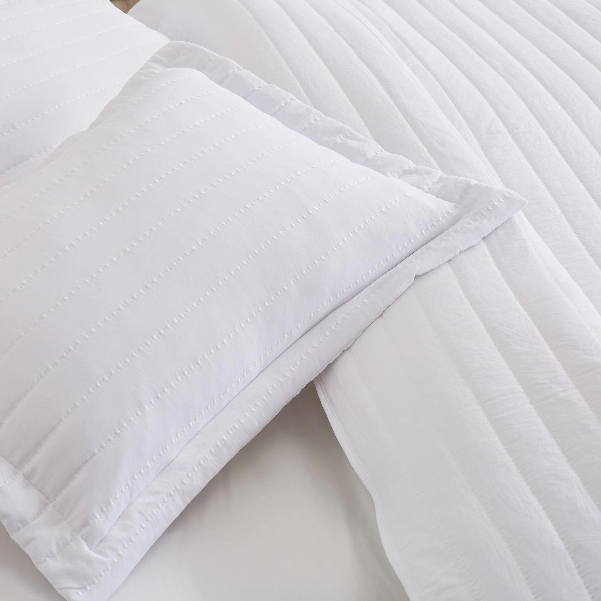 Solid Striped Quilt - Virginia Collection - Image 2