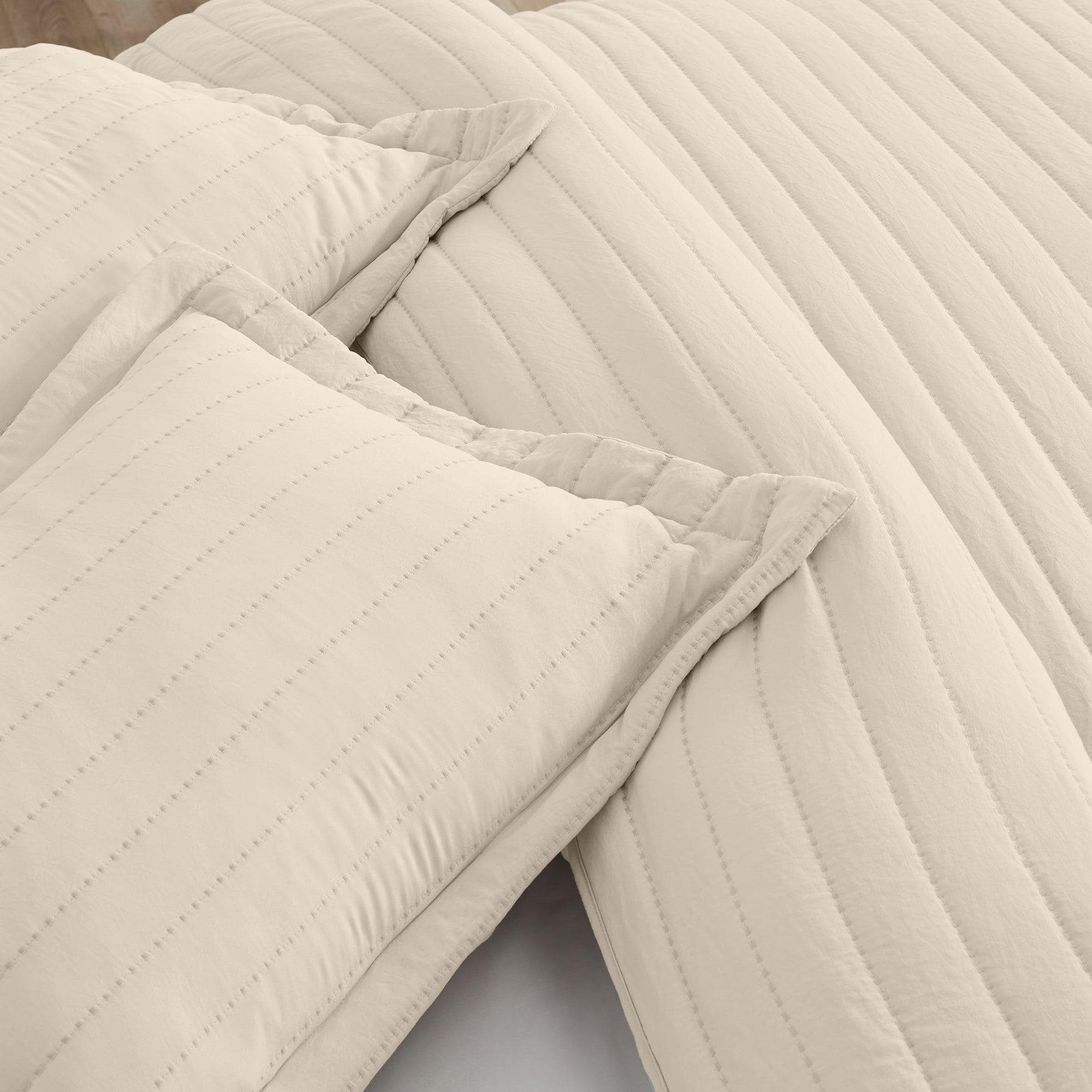 Solid Striped Quilt - Virginia Collection - Image 23