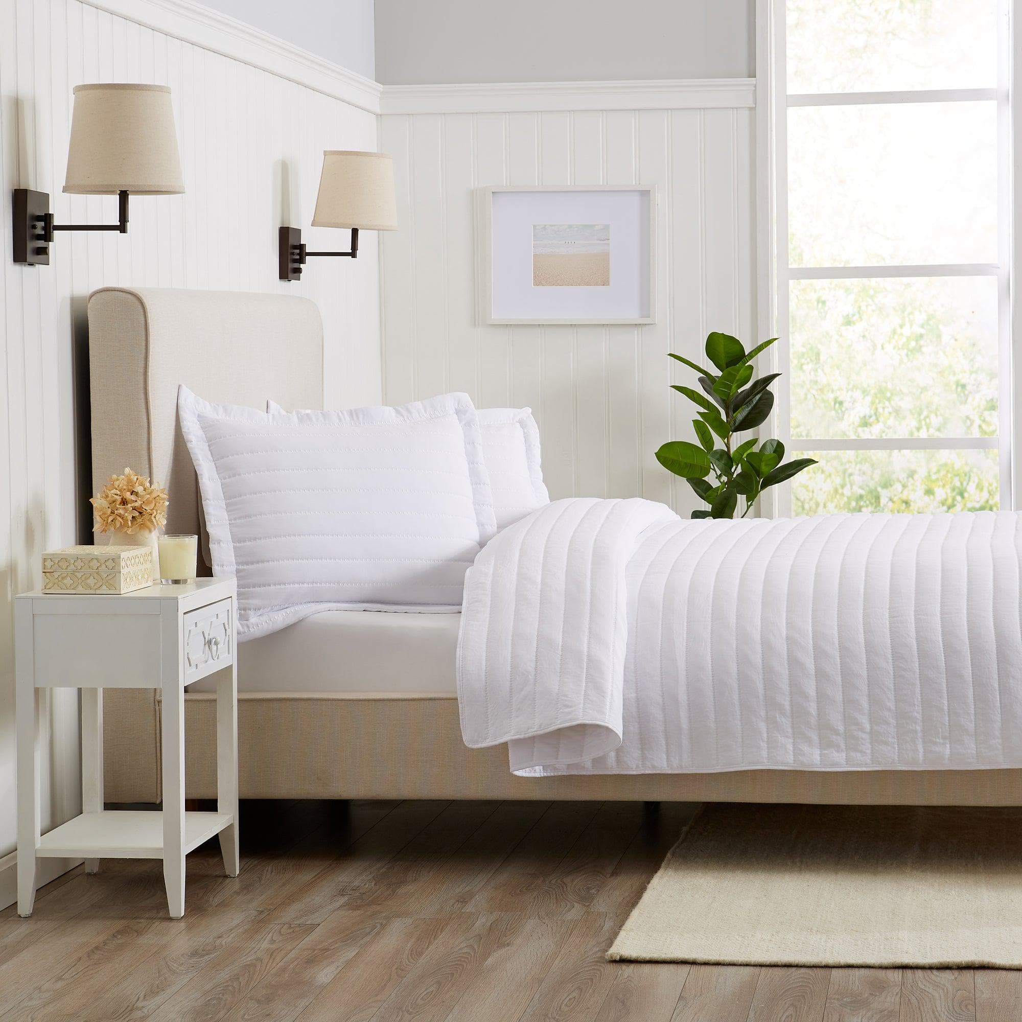 Solid Striped Quilt - Virginia Collection - Image 3