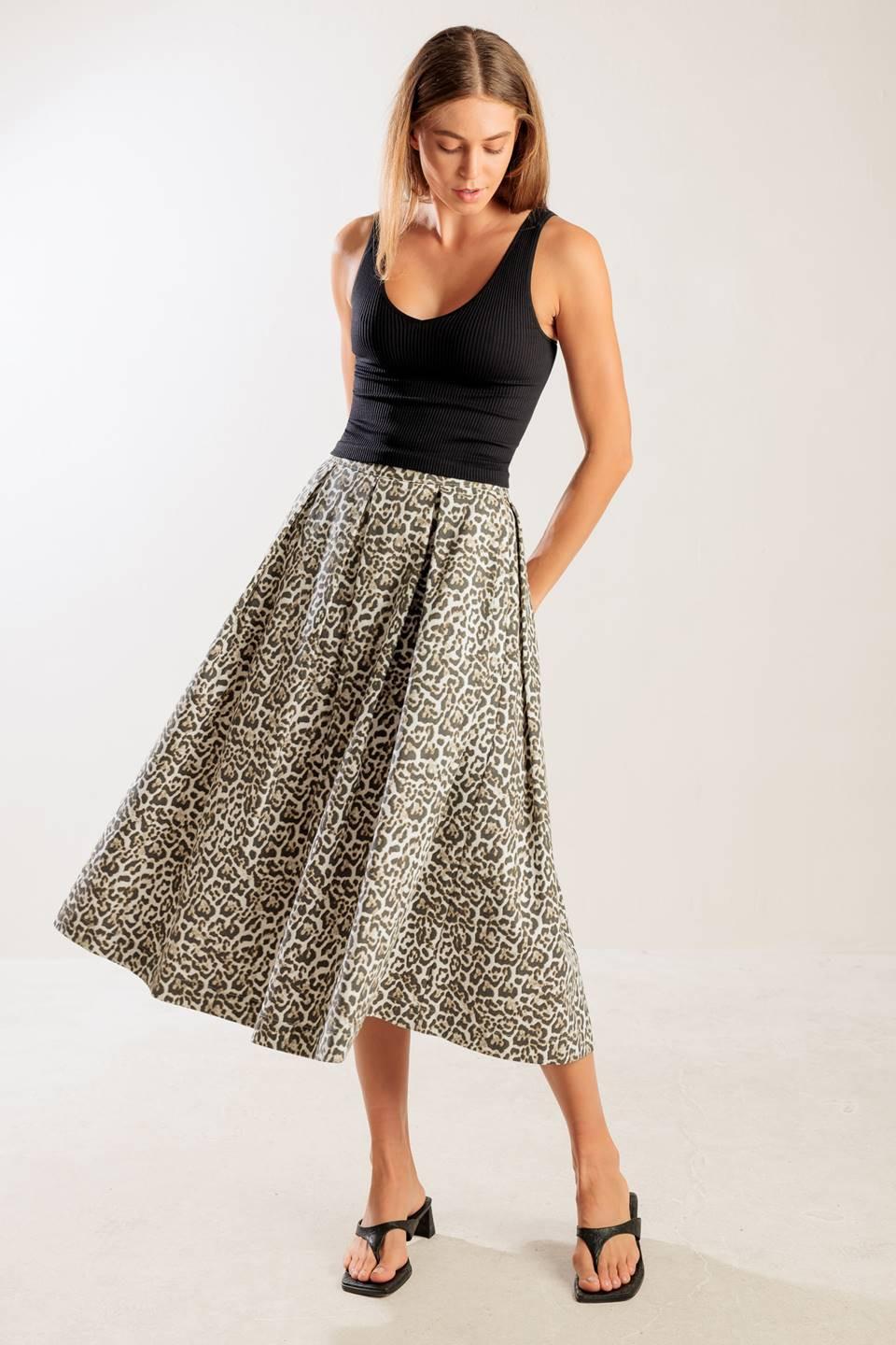 Something Special Woven Midi Full Skirt - Image 5