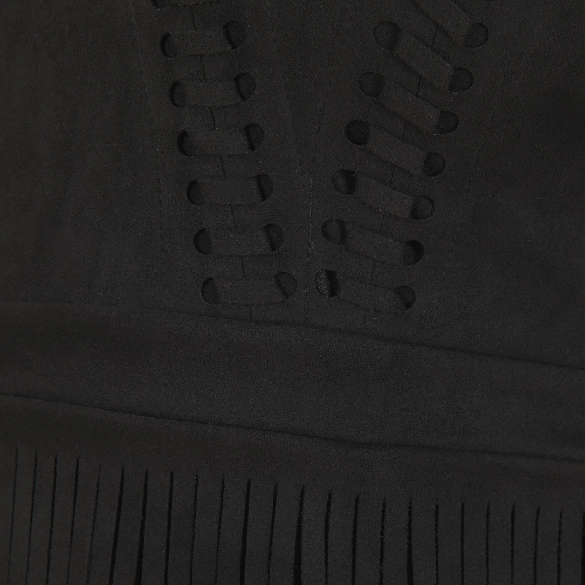Southern Fringe Faux Suede Dress - Image 6