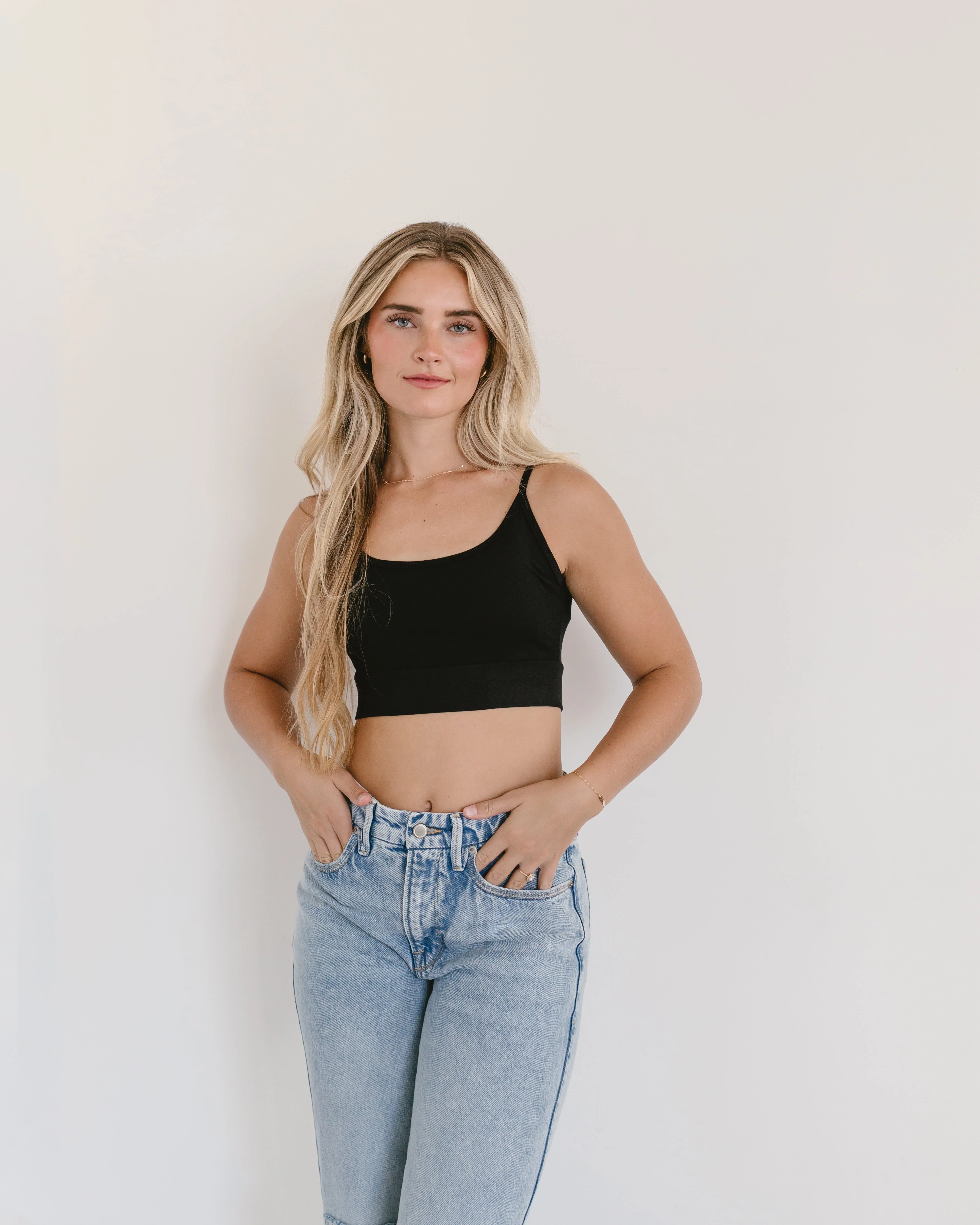 Spaghetti Strap Cami Halftee - Image 2