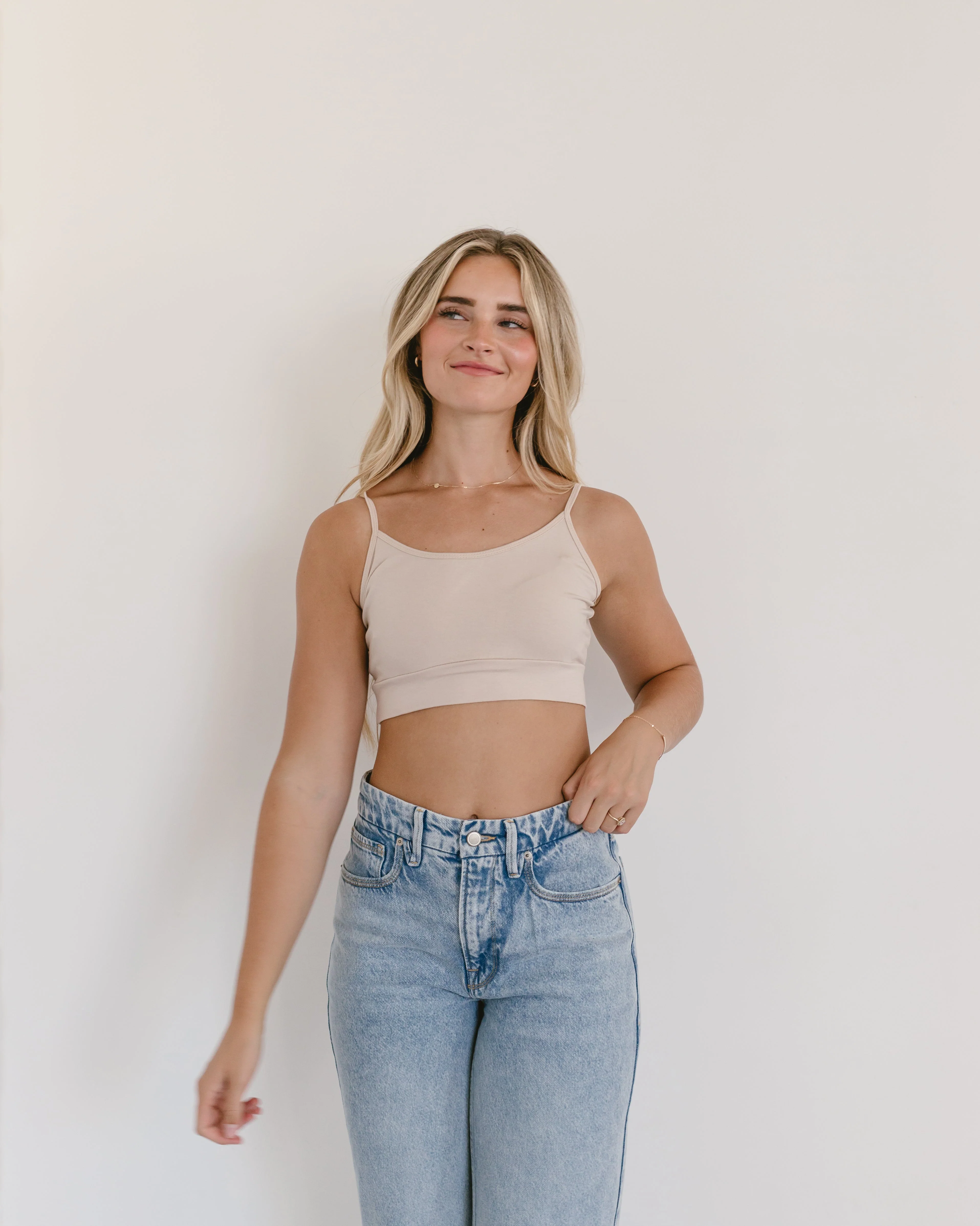 Spaghetti Strap Cami Halftee - Image 3