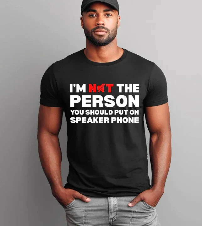 Speaker Phone Unisex T-Shirt – Funny Talk Loud Tee - Image 8