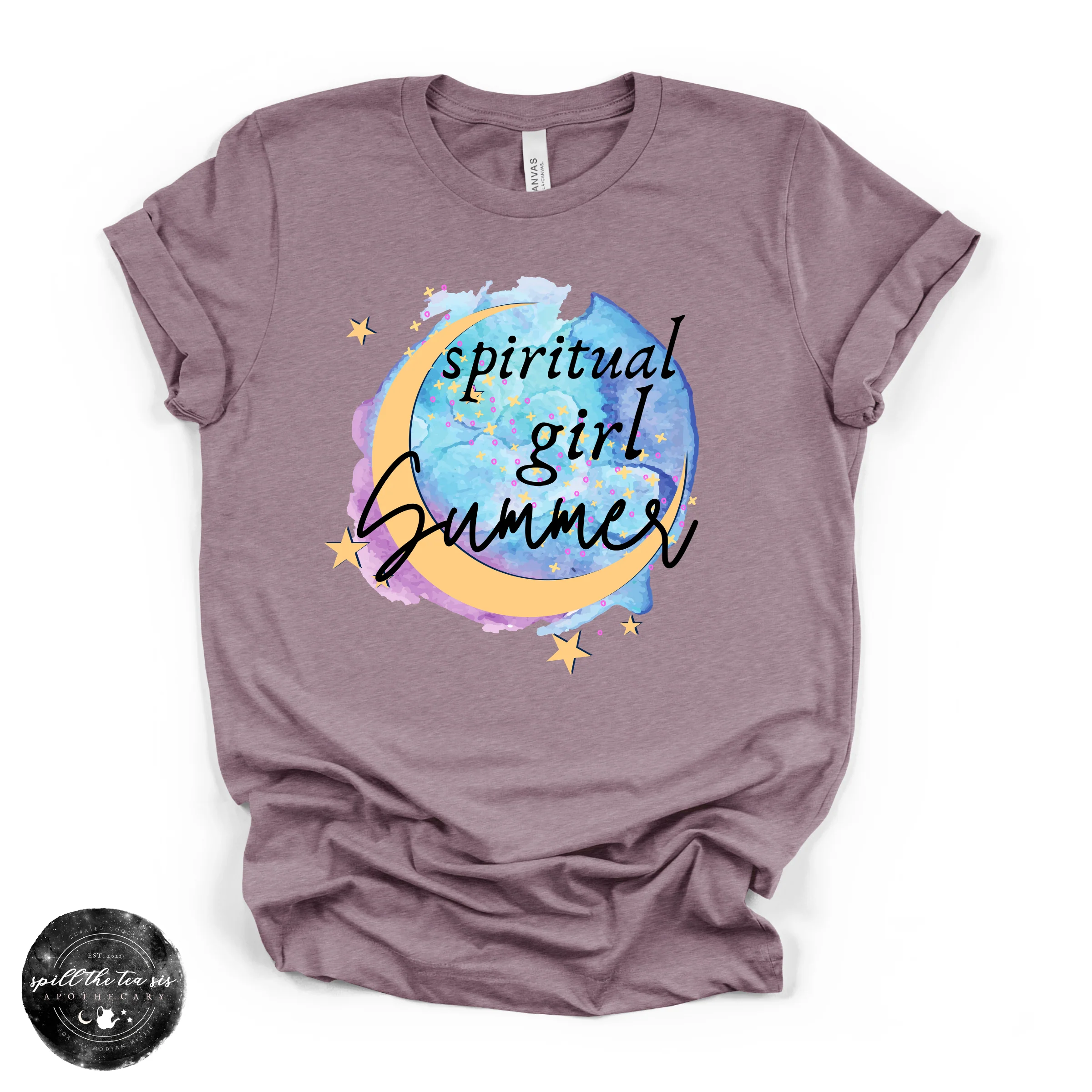 Spiritual Girl Summer Tee | Mystical Witchy Graphic T-Shirt - Image 2