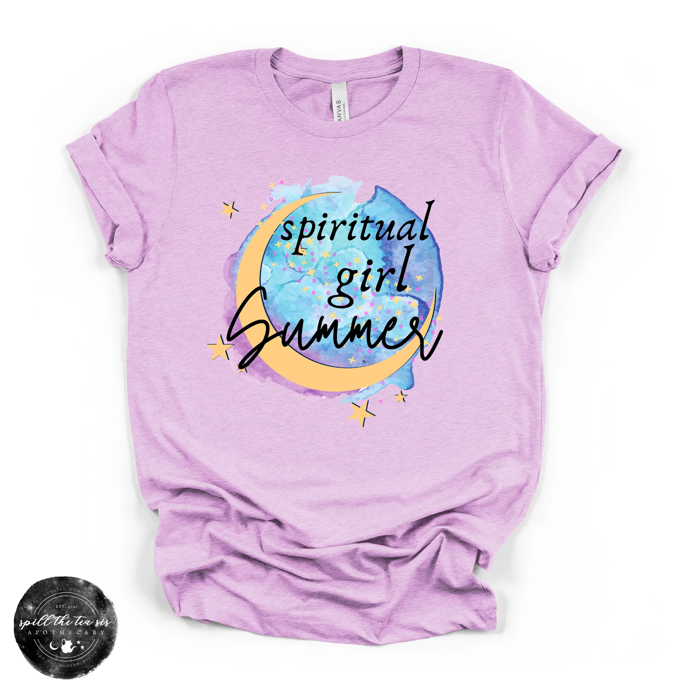 Spiritual Girl Summer Tee | Mystical Witchy Graphic T-Shirt - Image 4
