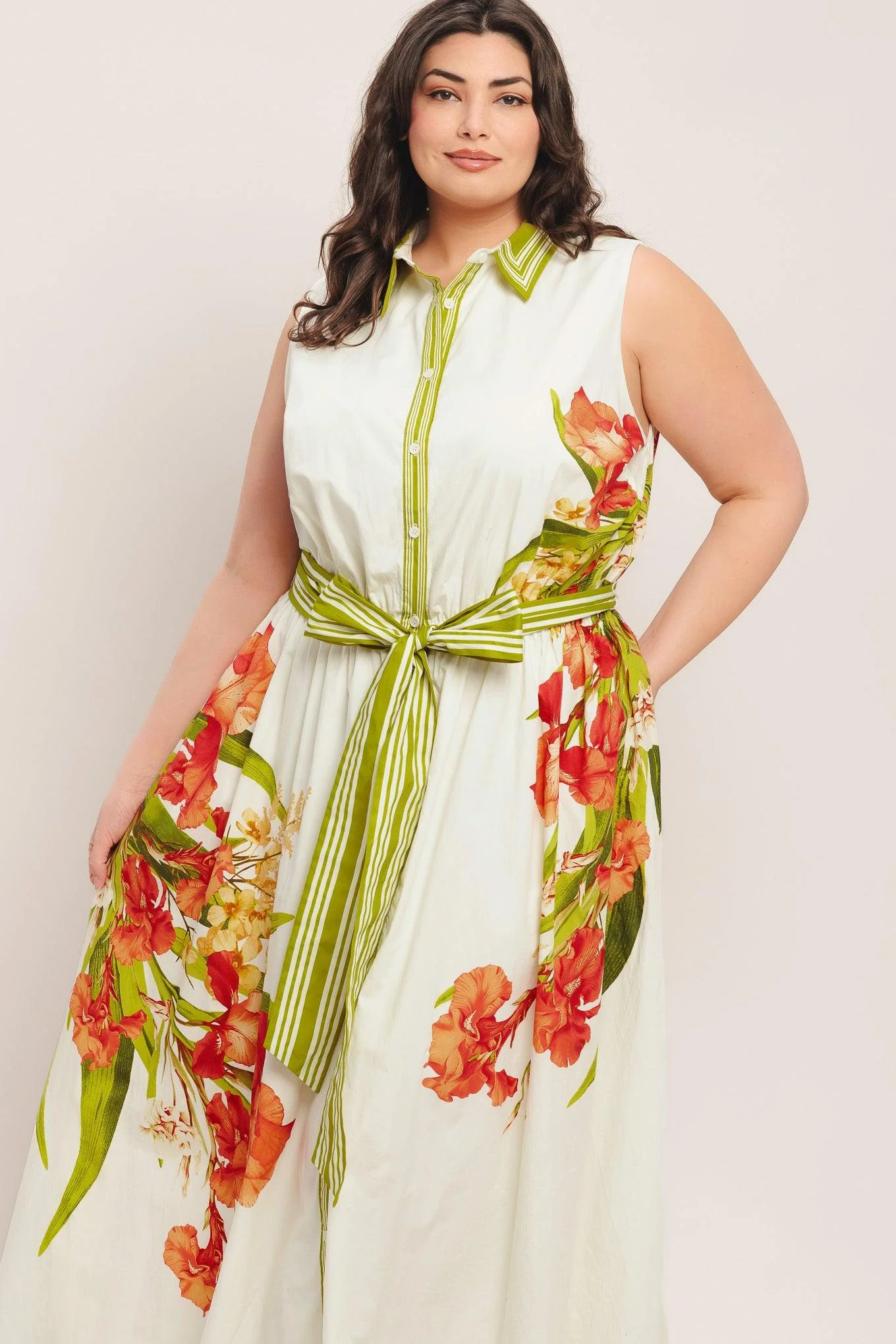 Spring Heirloom Woven Midi Dress - Image 12