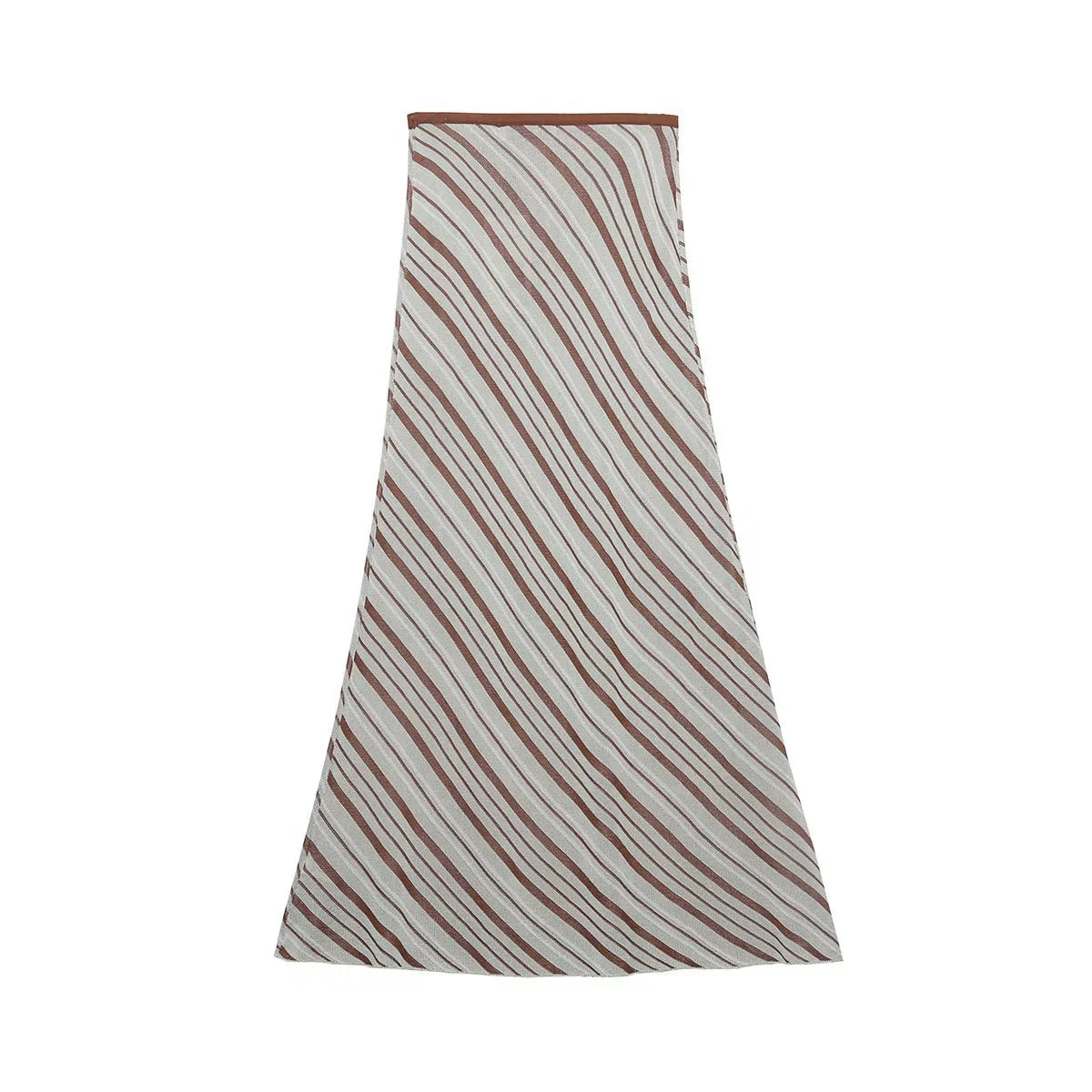 Spring/Summer Women's Striped Knit Top High Waist Skirt Suit - Image 7