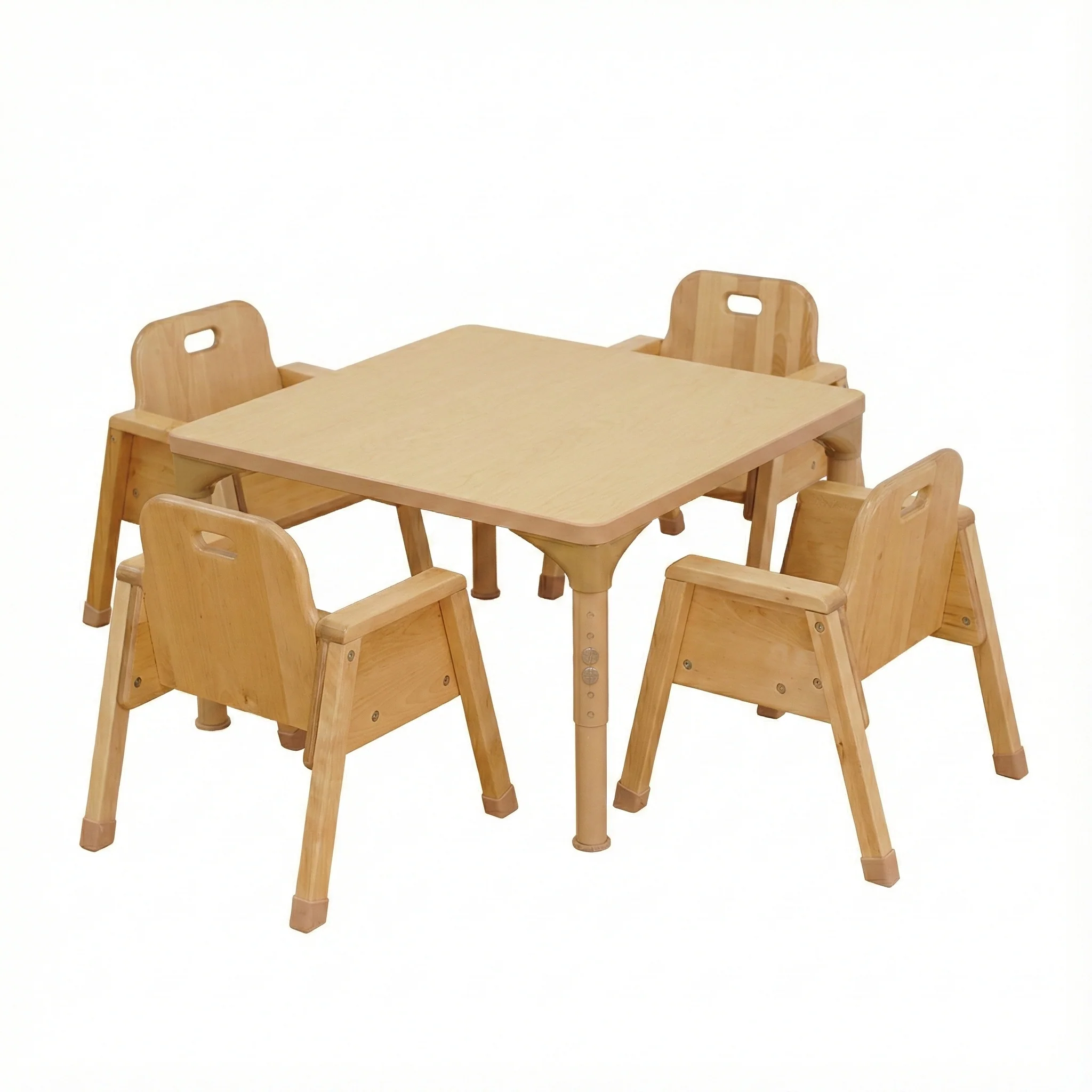 Square Adjustable Kids Table – 13" to 17" Height | Preschool & Toddler Activity Table for Classrooms & Daycares - Image 2