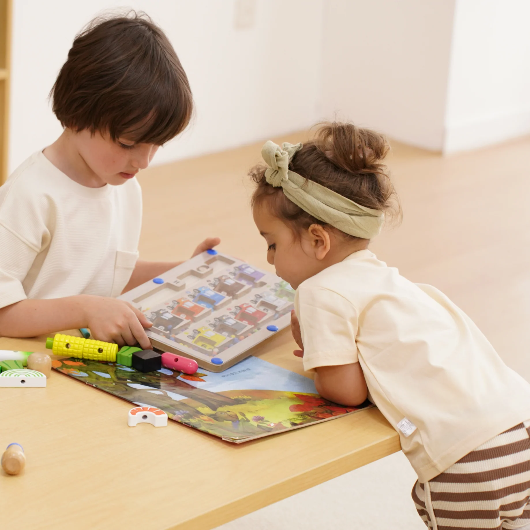 Square Adjustable Kids Table – 13" to 17" Height | Preschool & Toddler Activity Table for Classrooms & Daycares - Image 6