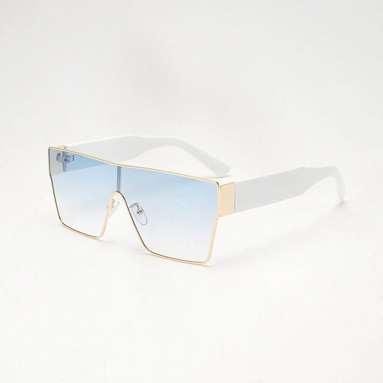 Square Metal Frame Sunglasses – Hip-Hop European Fashion - Image 3