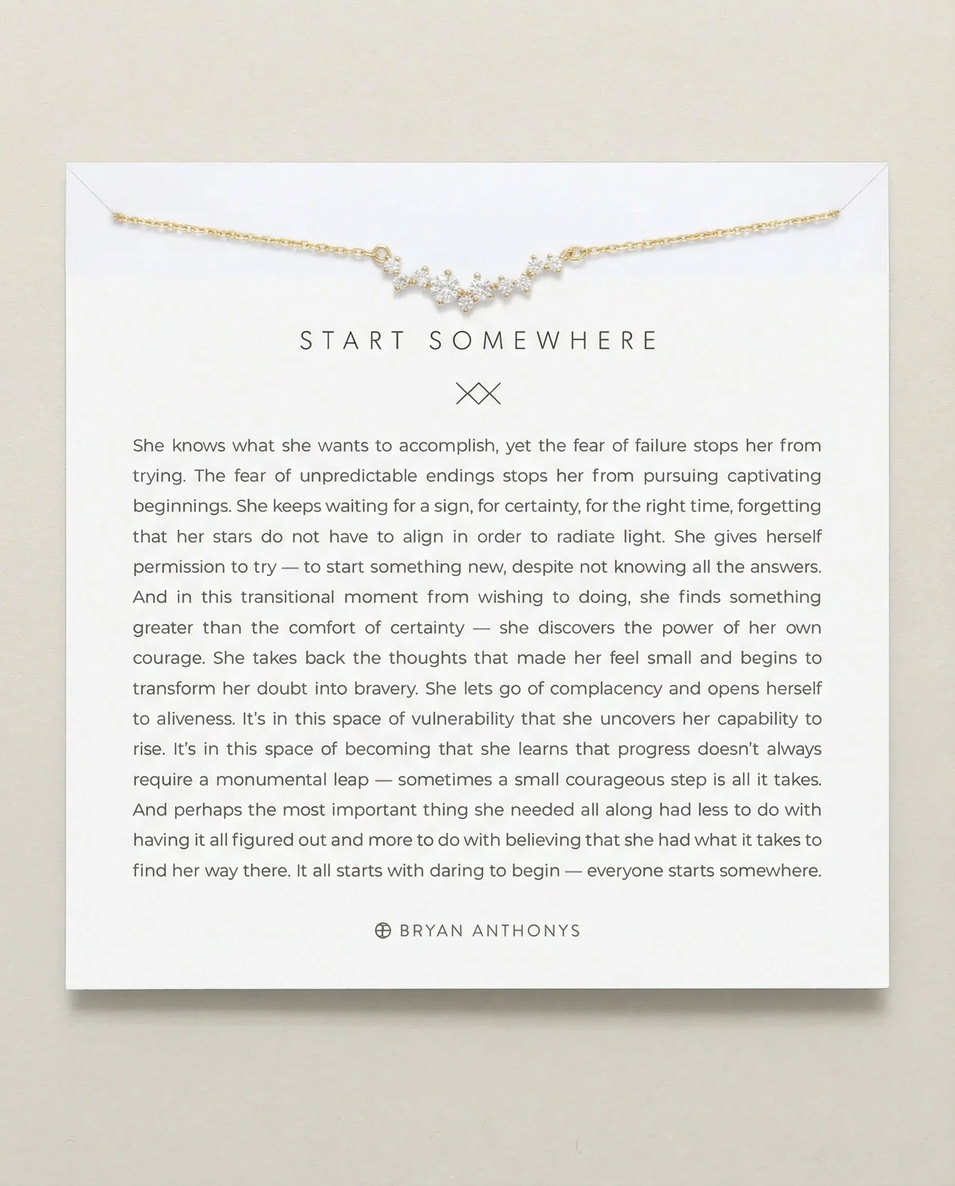 Start Somewhere Necklace