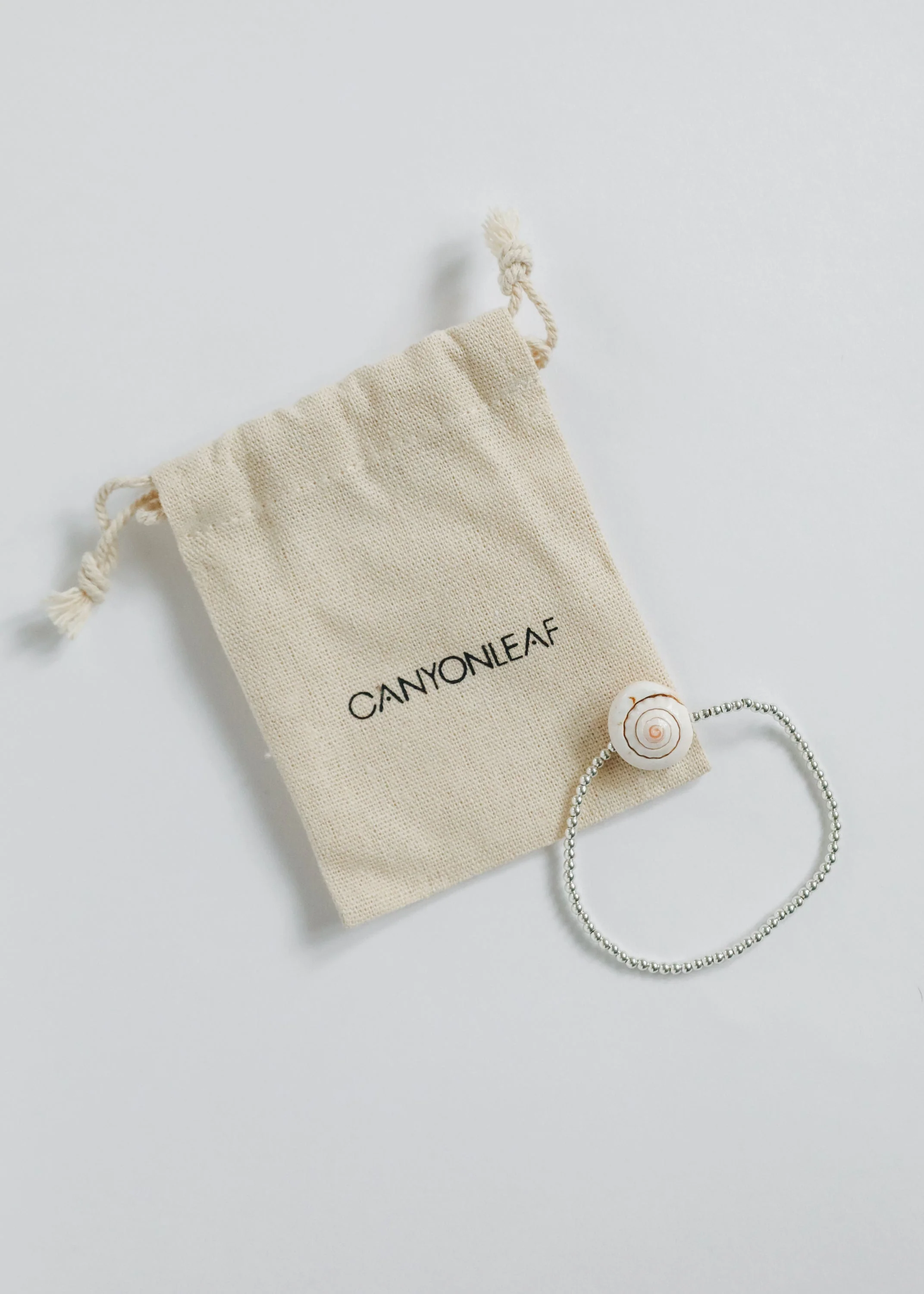 Sterling Silver + Sea Shell || Beaded Anklet or Bracelet - Image 4