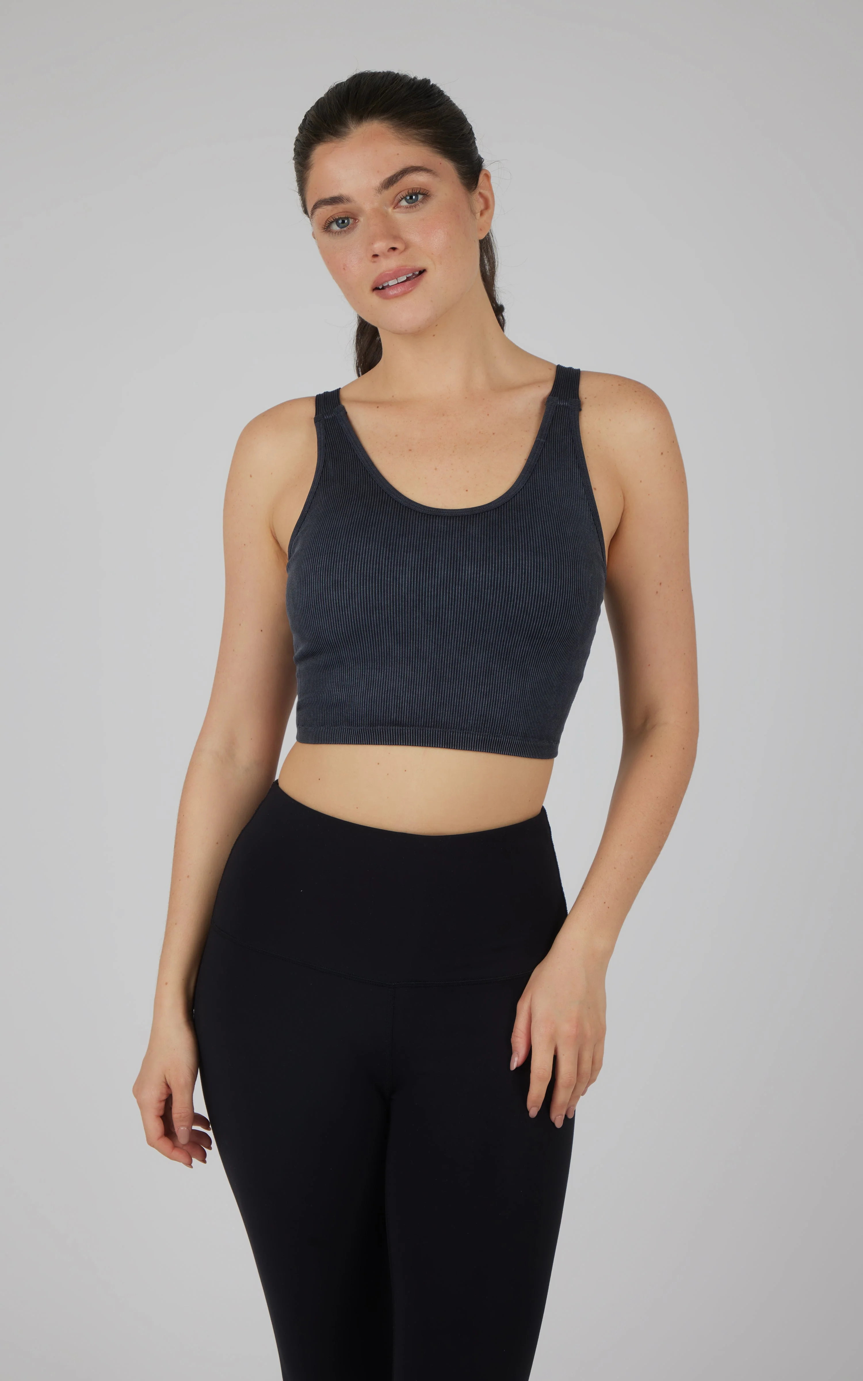 Stonewash 2 PK Scoop Neck Bralette Tank - Image 9