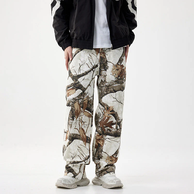 Straight Jeans Printed Fashion Wide-leg Casual Pants - Image 5