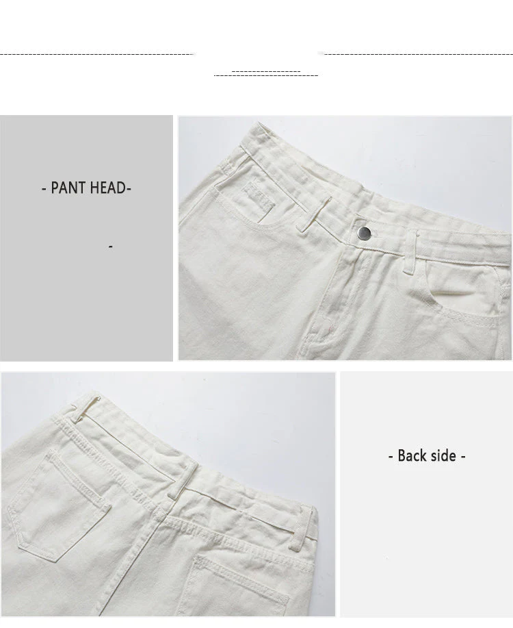 Straight-leg High-rise Casual Wide-leg Jeans - Image 4