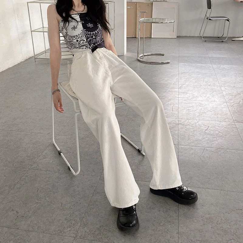 Straight-leg High-rise Casual Wide-leg Jeans - Image 7