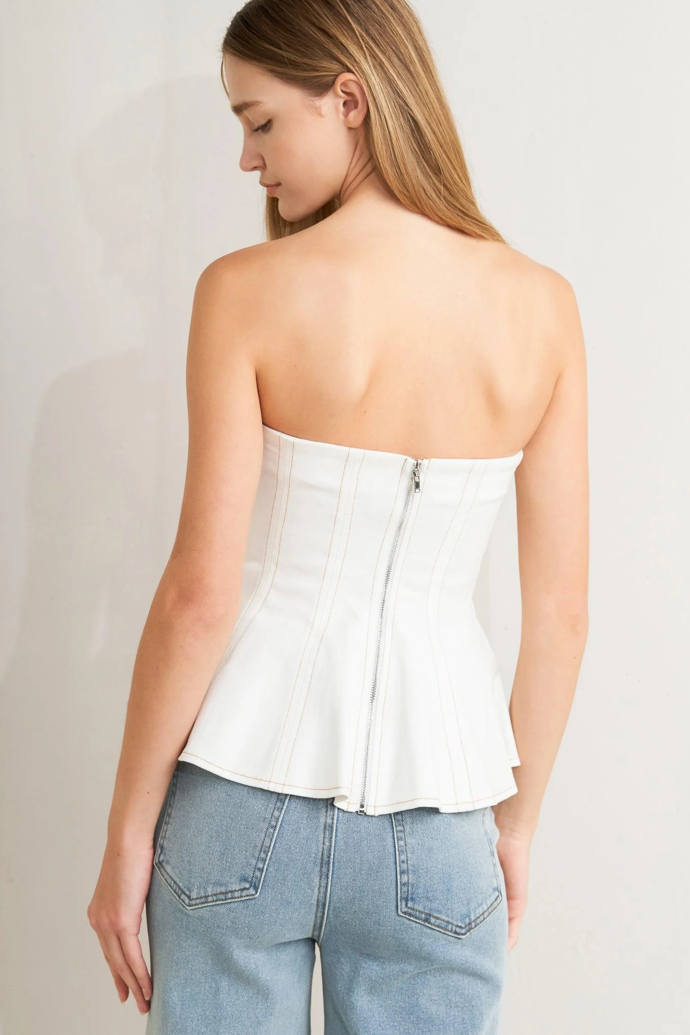 Subtle Drama Woven Top - Image 2