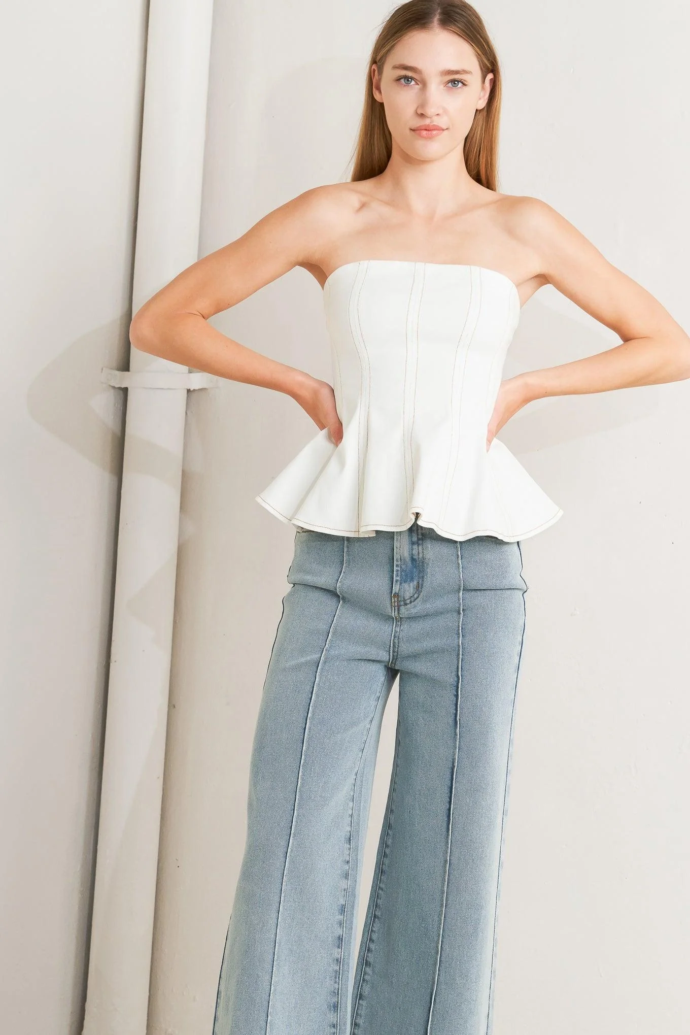 Subtle Drama Woven Top - Image 6