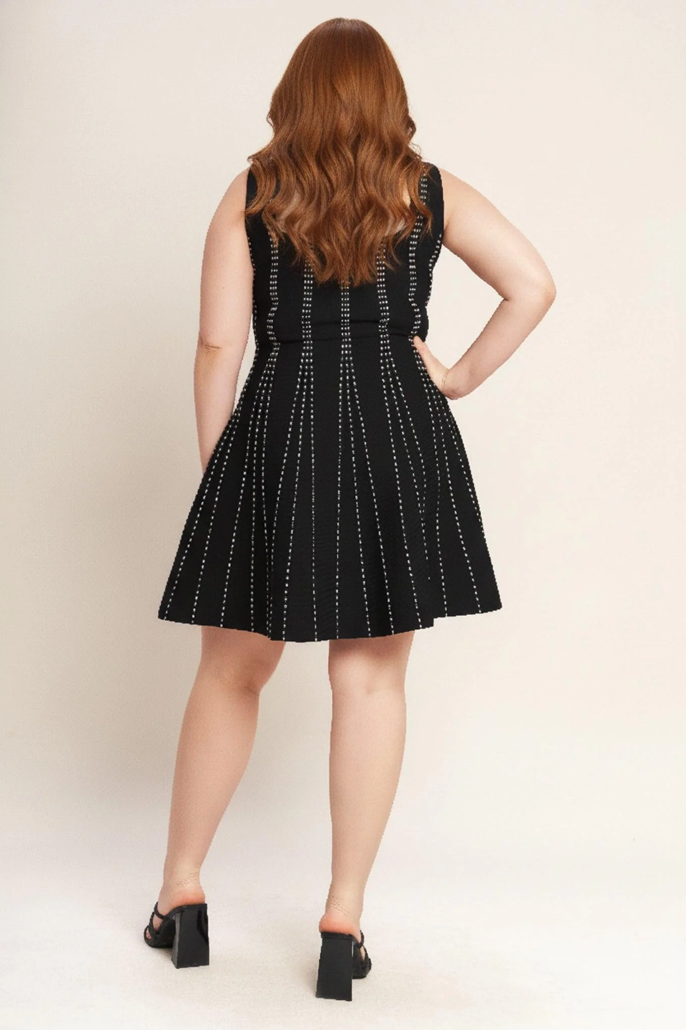 Sugar Stripe Jacquard Sweater Mini Dress - Image 10