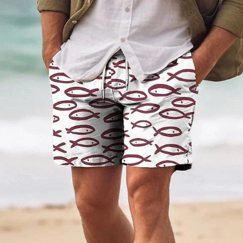 Summer Breathable Fashion Hawaiian Beach Pants Trade 3d Printed Casual Shorts - Image 5