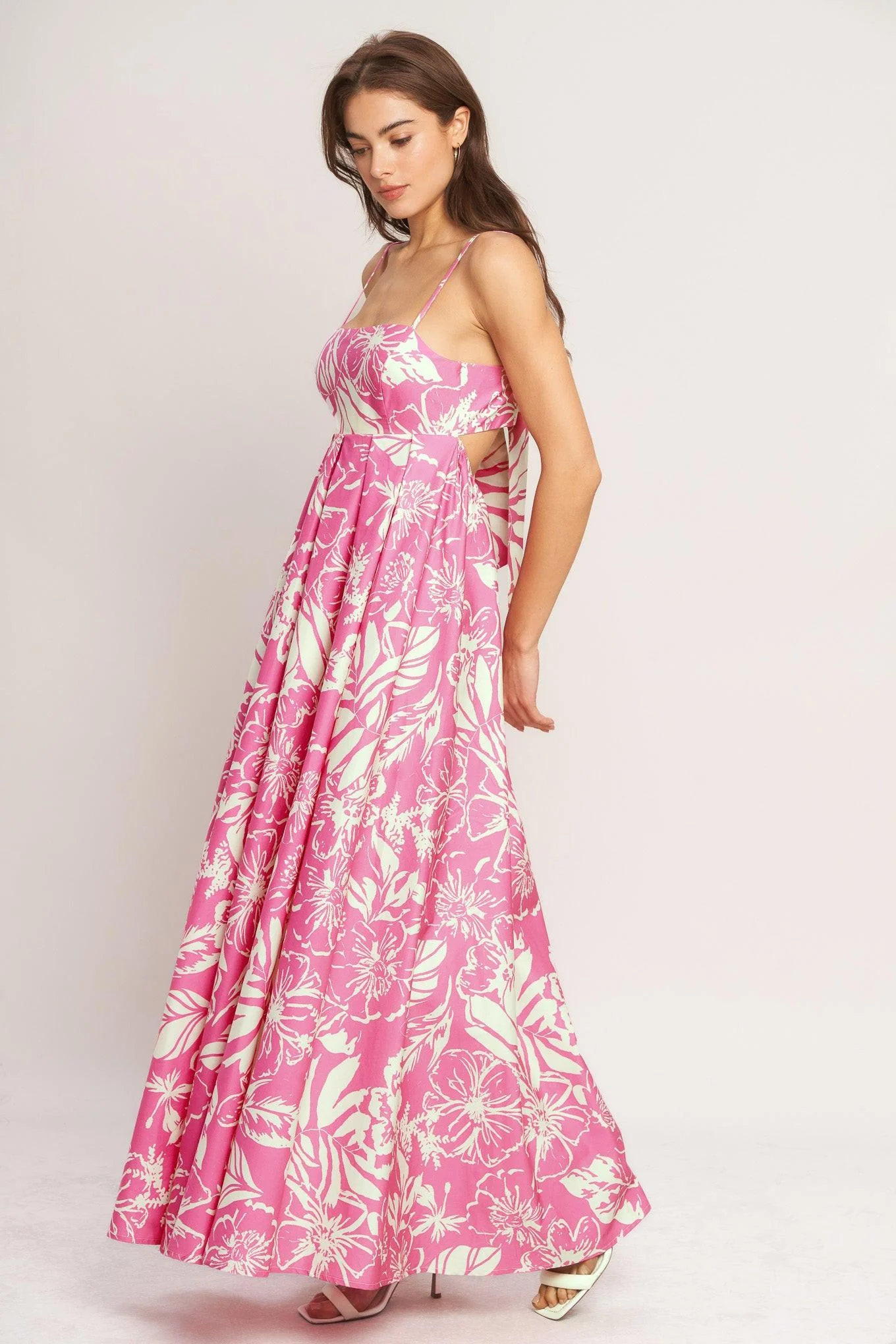 Summer Heat Floral Woven Maxi Dress - Image 3