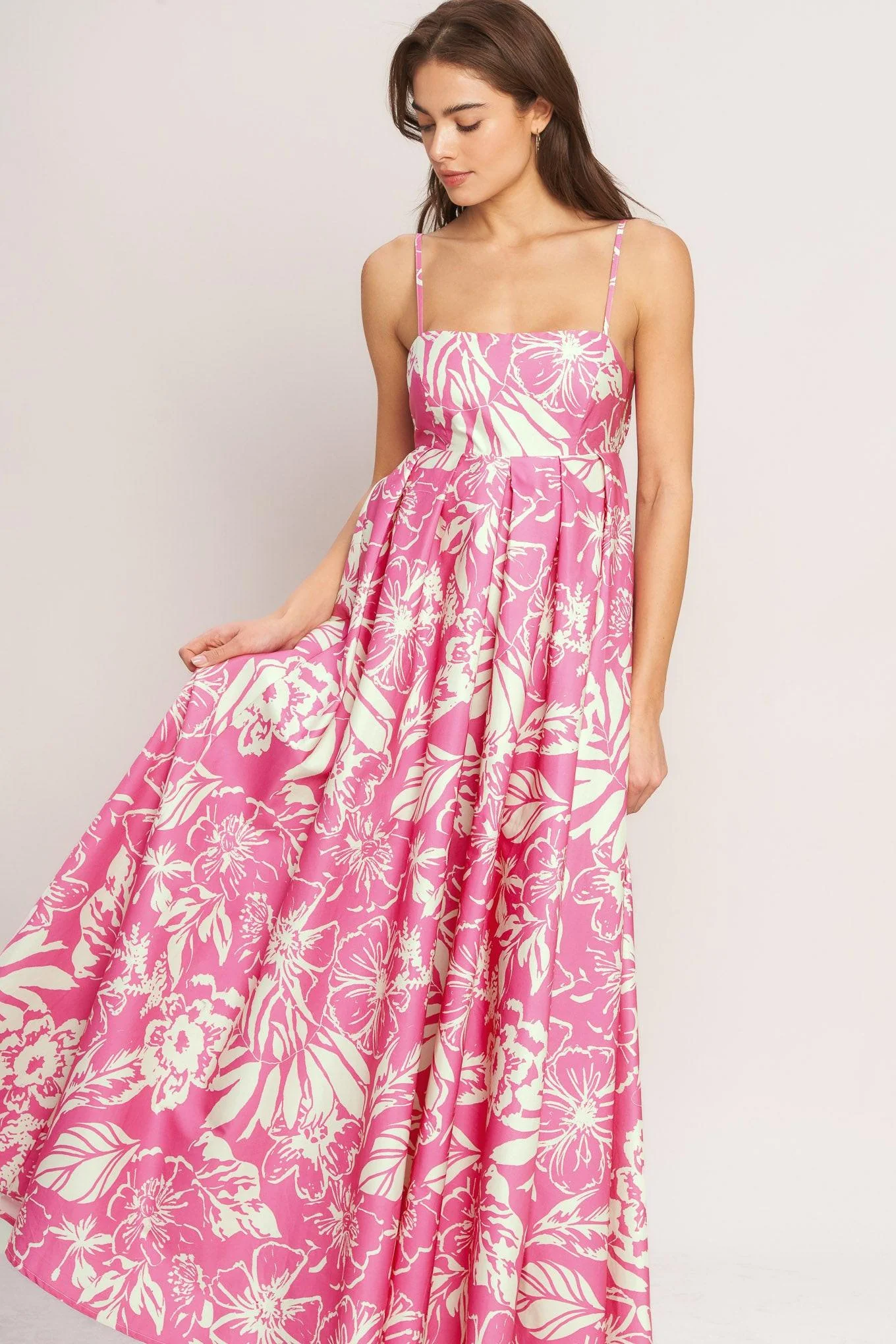 Summer Heat Floral Woven Maxi Dress - Image 5