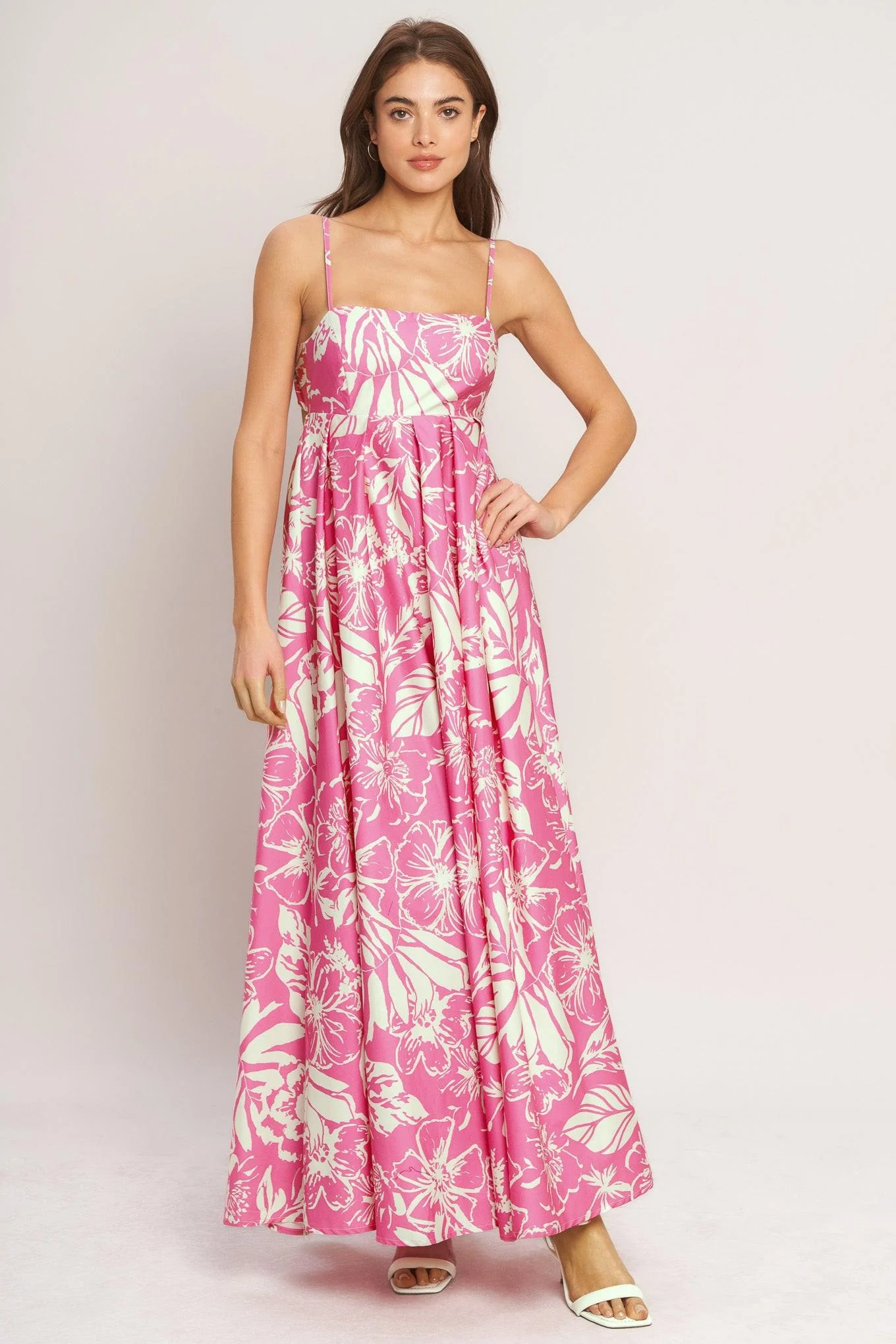 Summer Heat Floral Woven Maxi Dress - Image 6