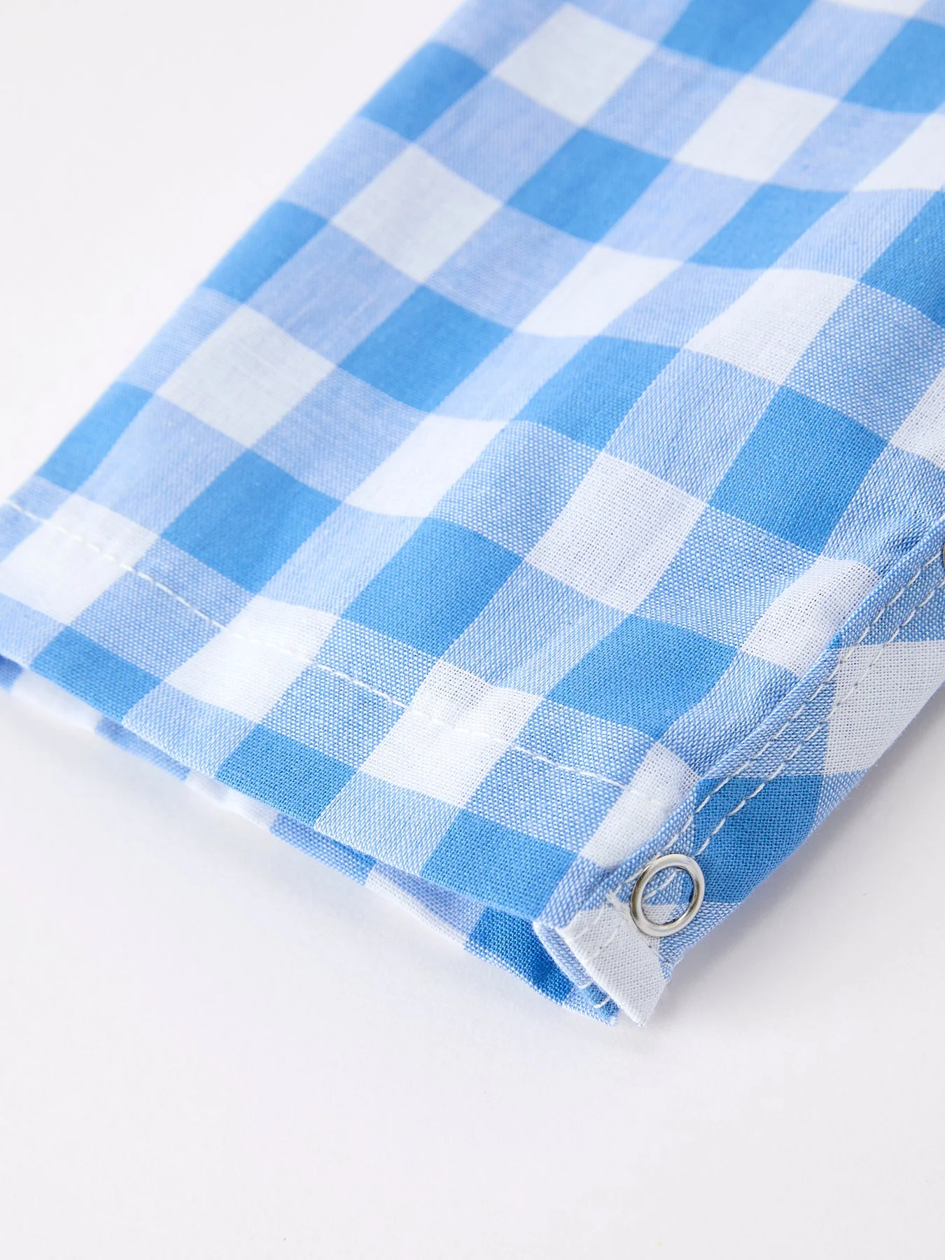 Summer Plaid Whale Embroidery Boys Jonjon Sleeveless - Image 5