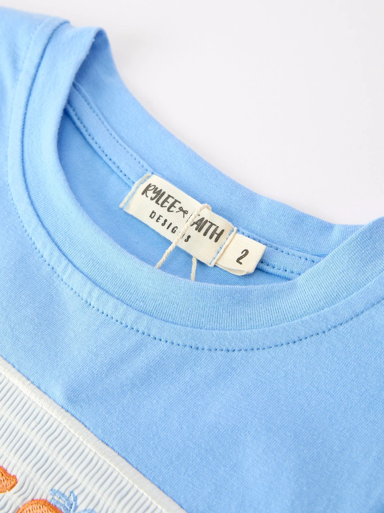 Summer Whale Embroidery Boys Set T Shirt Plaid Shorts Outfit - Image 3