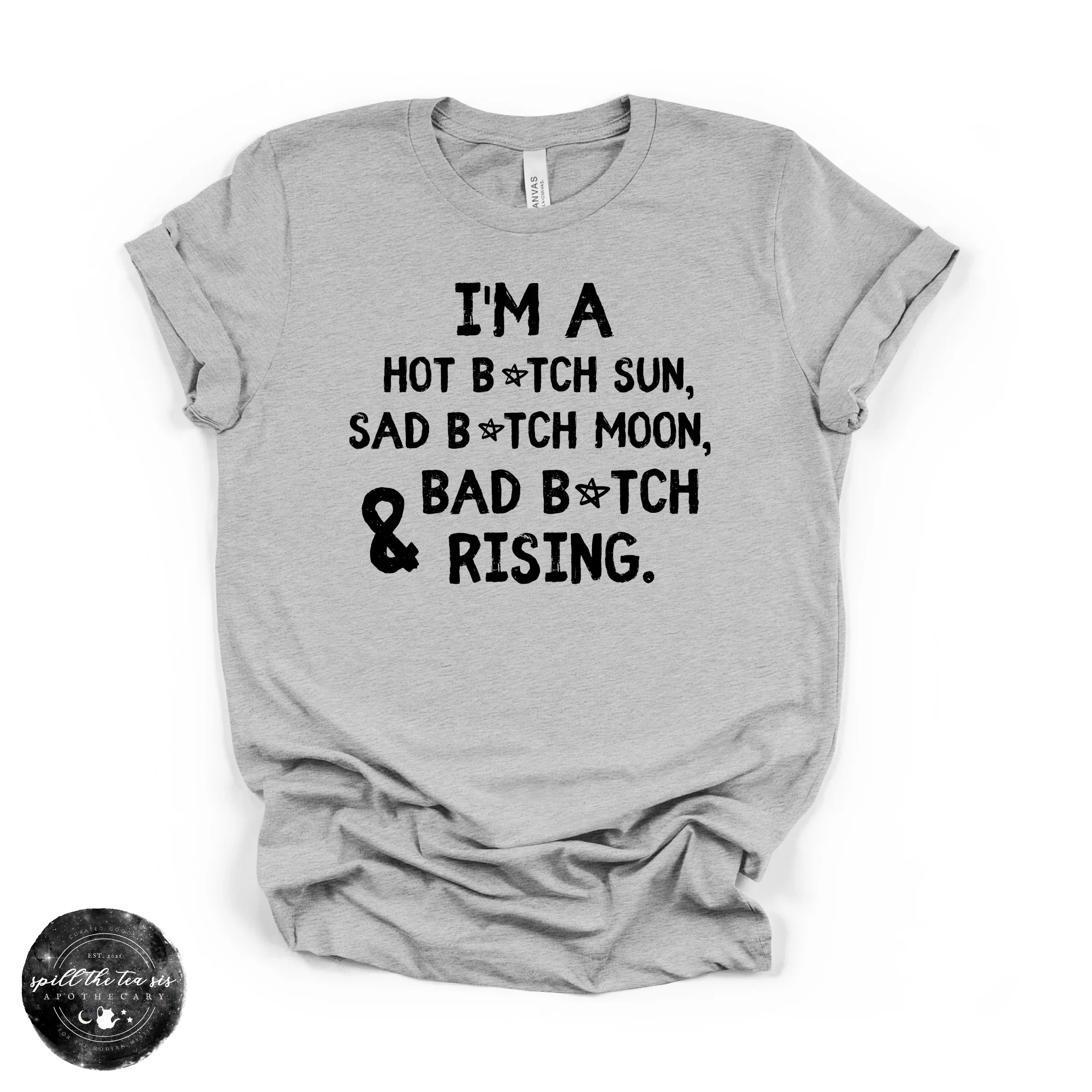Sun Moon Rising Tee | Astrology Graphic T-Shirt - Image 2
