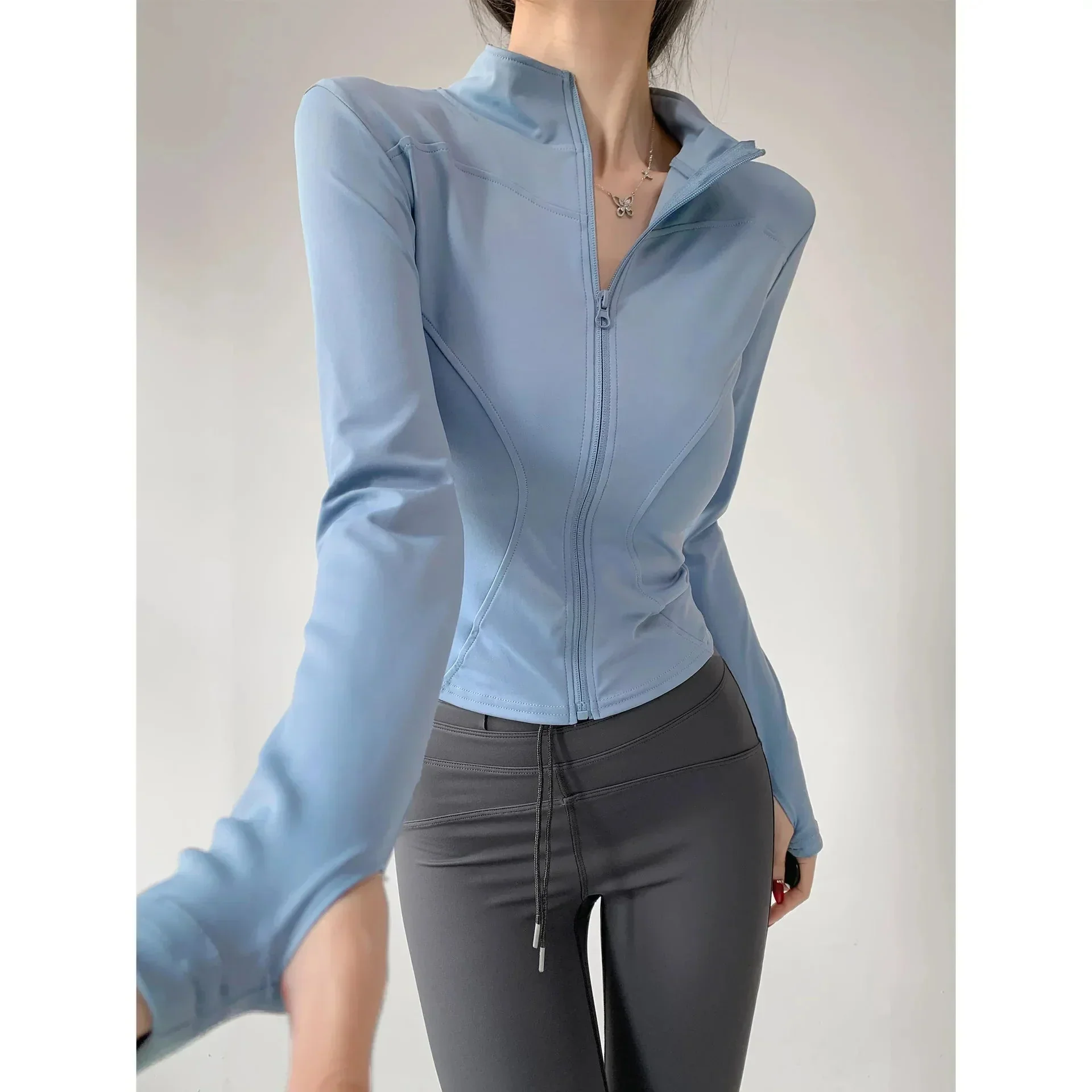 Sun Quick-Drying Zip-Up Sports Jacket Women S-3XL - Image 8