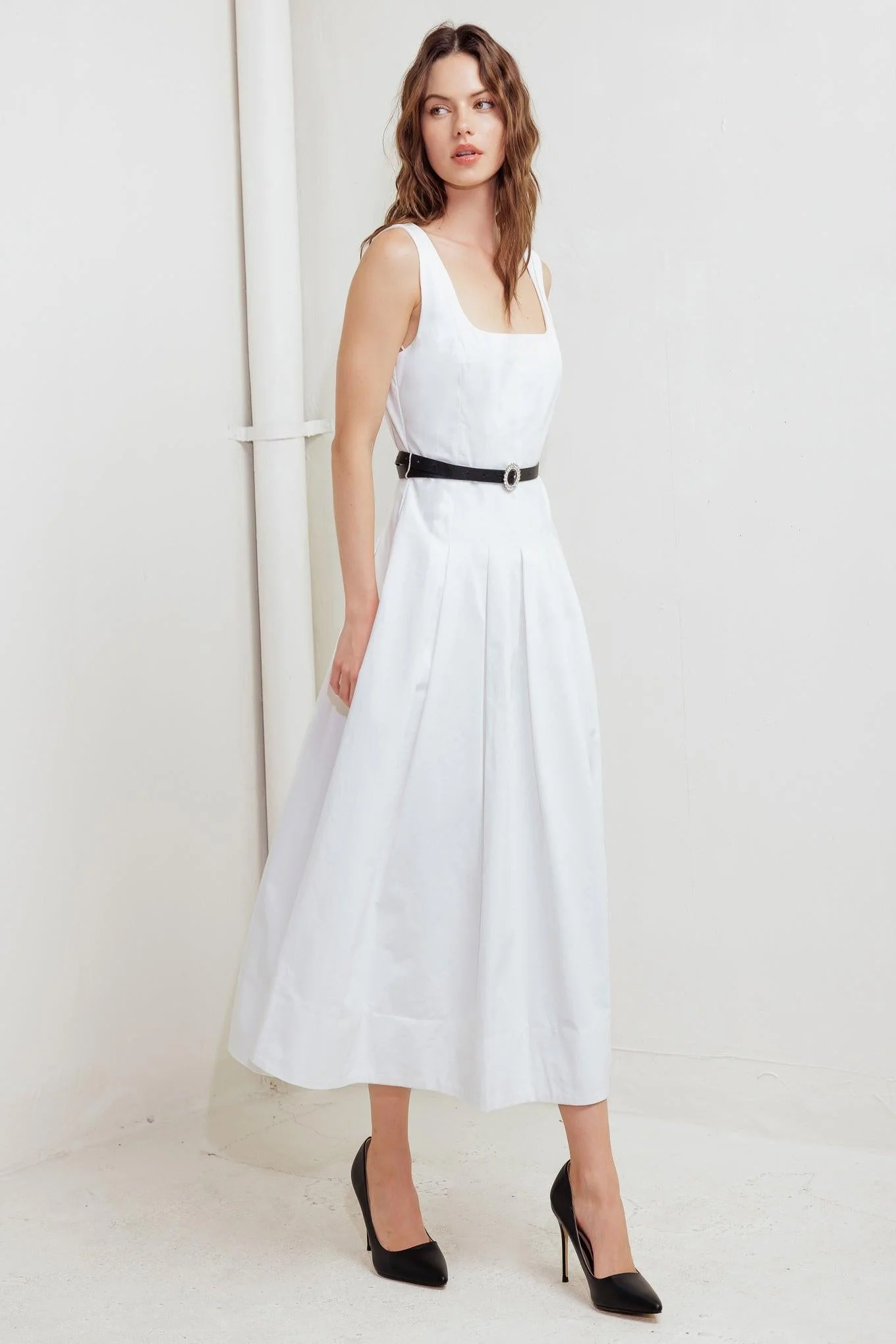 Sunday Reverie Woven Midi Dress - Image 5
