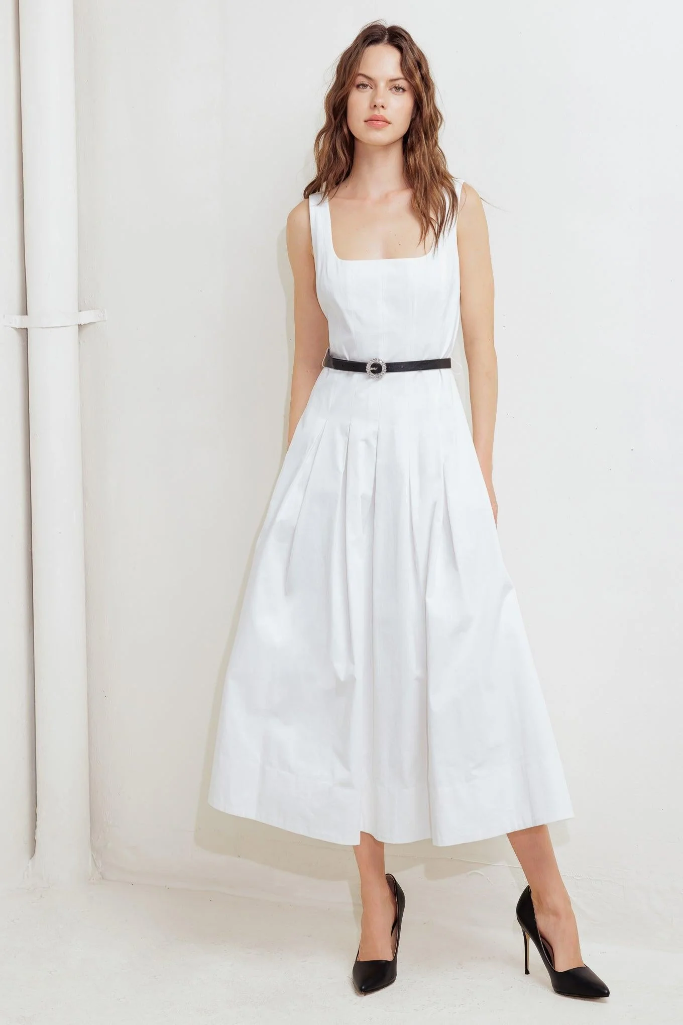 Sunday Reverie Woven Midi Dress - Image 6