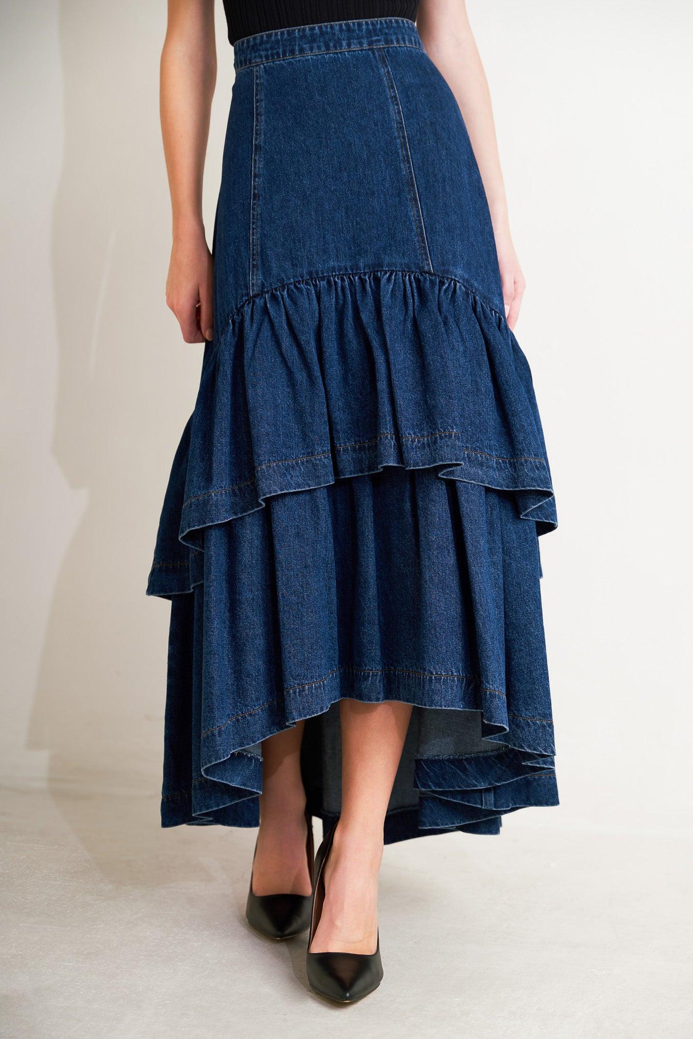 Sunday Stroll Denim Maxi Skirt - Image 2
