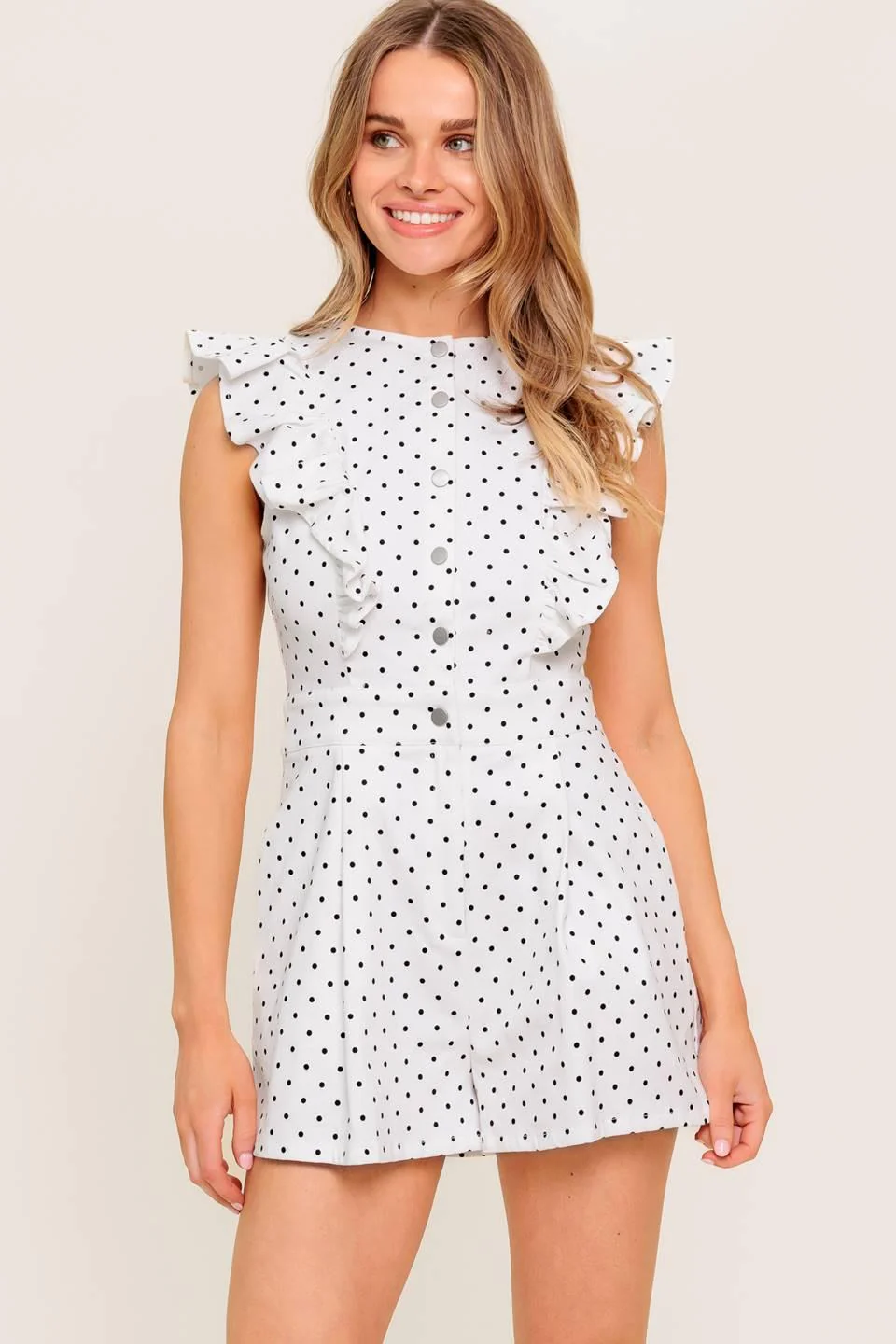 Sunny Mood Woven Romper - Image 3