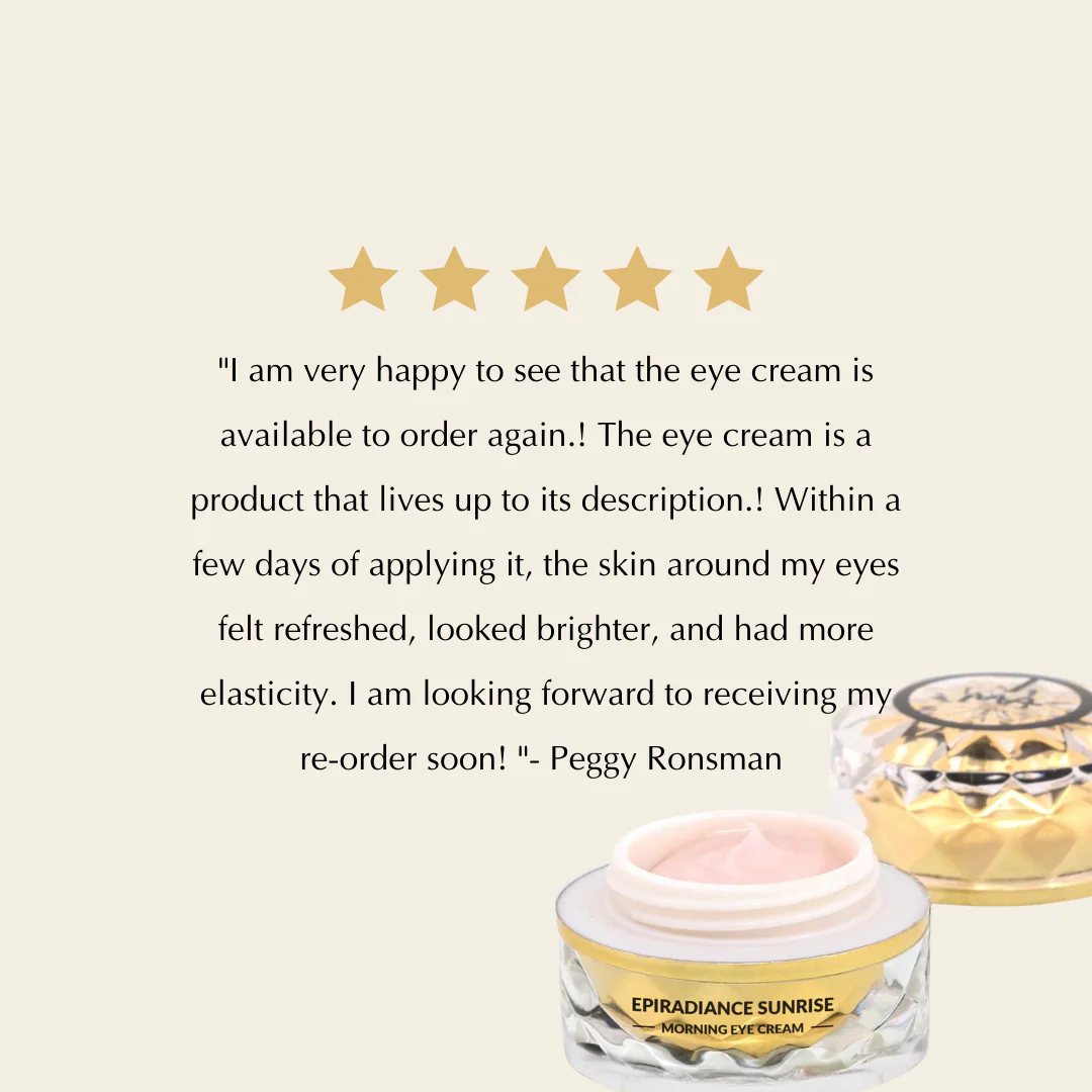 Sunrise Nourishing & Firming Eye Rescue Cream – Radiant Glow (Vegan, Gluten-Free, Sensitive-Skin Safe) - Image 3