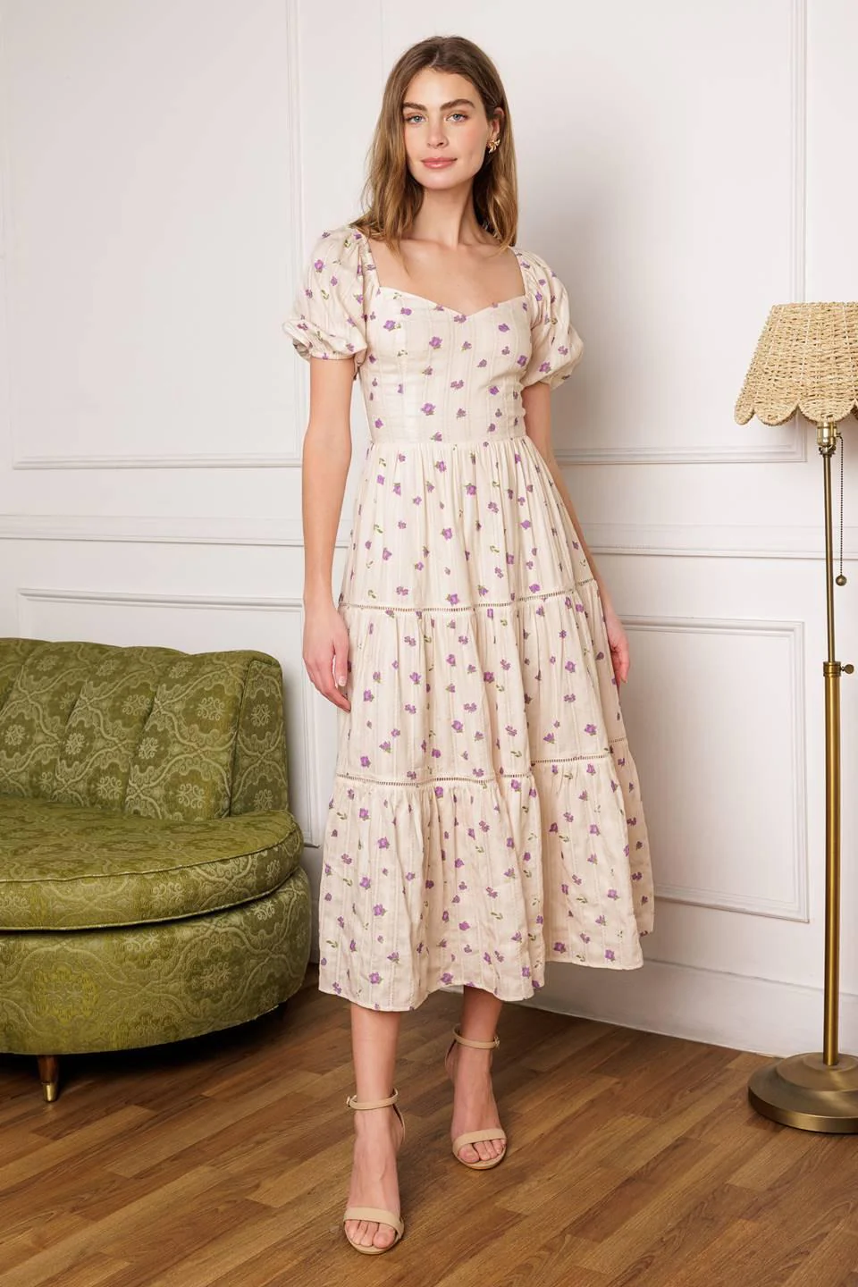 Sunset Gazing Woven Midi Dress - Image 5