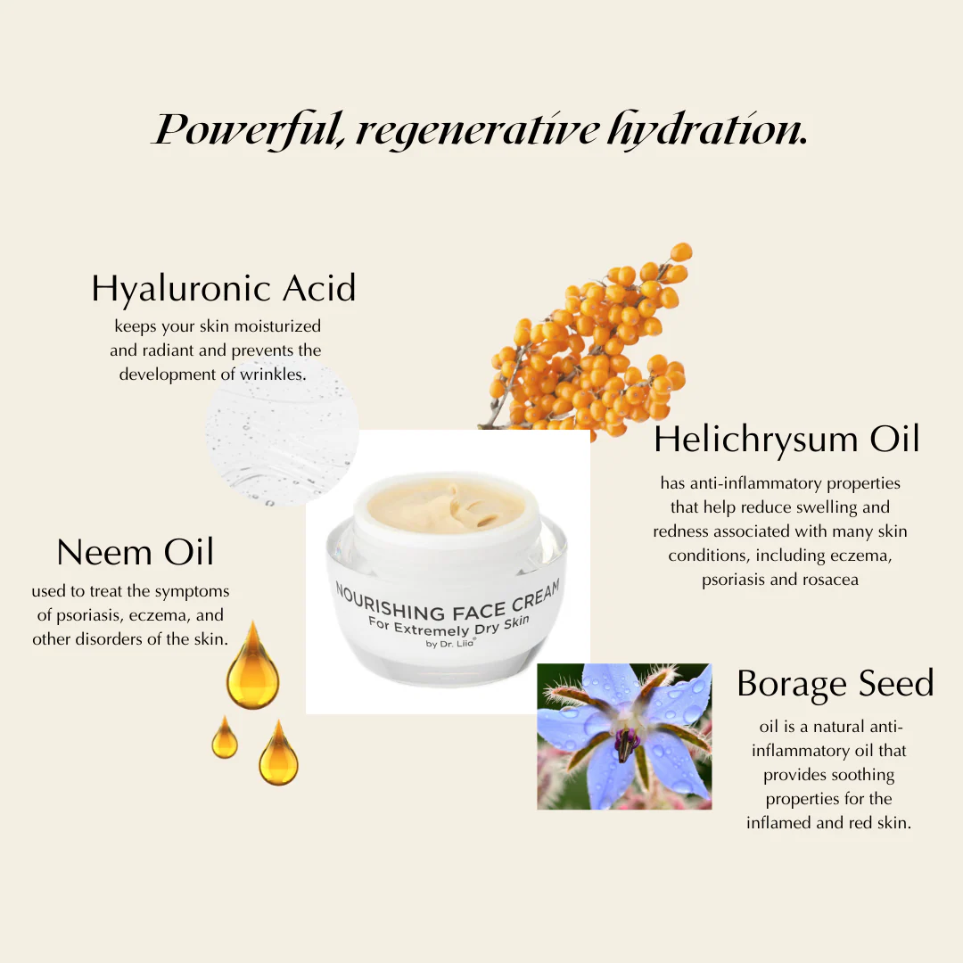 Super Nourishing Calming Face Cream for Extremely Dry & Sensitive Skin – Vegan & Hypoallergenic - Image 5