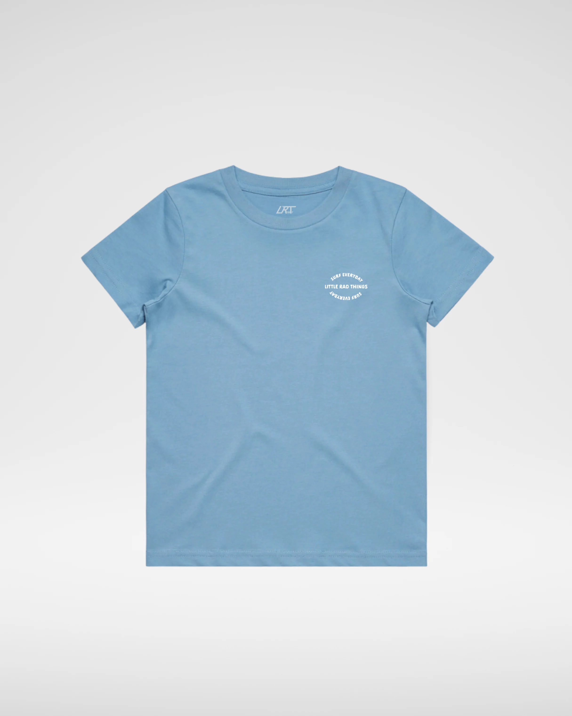 Surfs up Girl Tee - Cloud Blue - Image 2