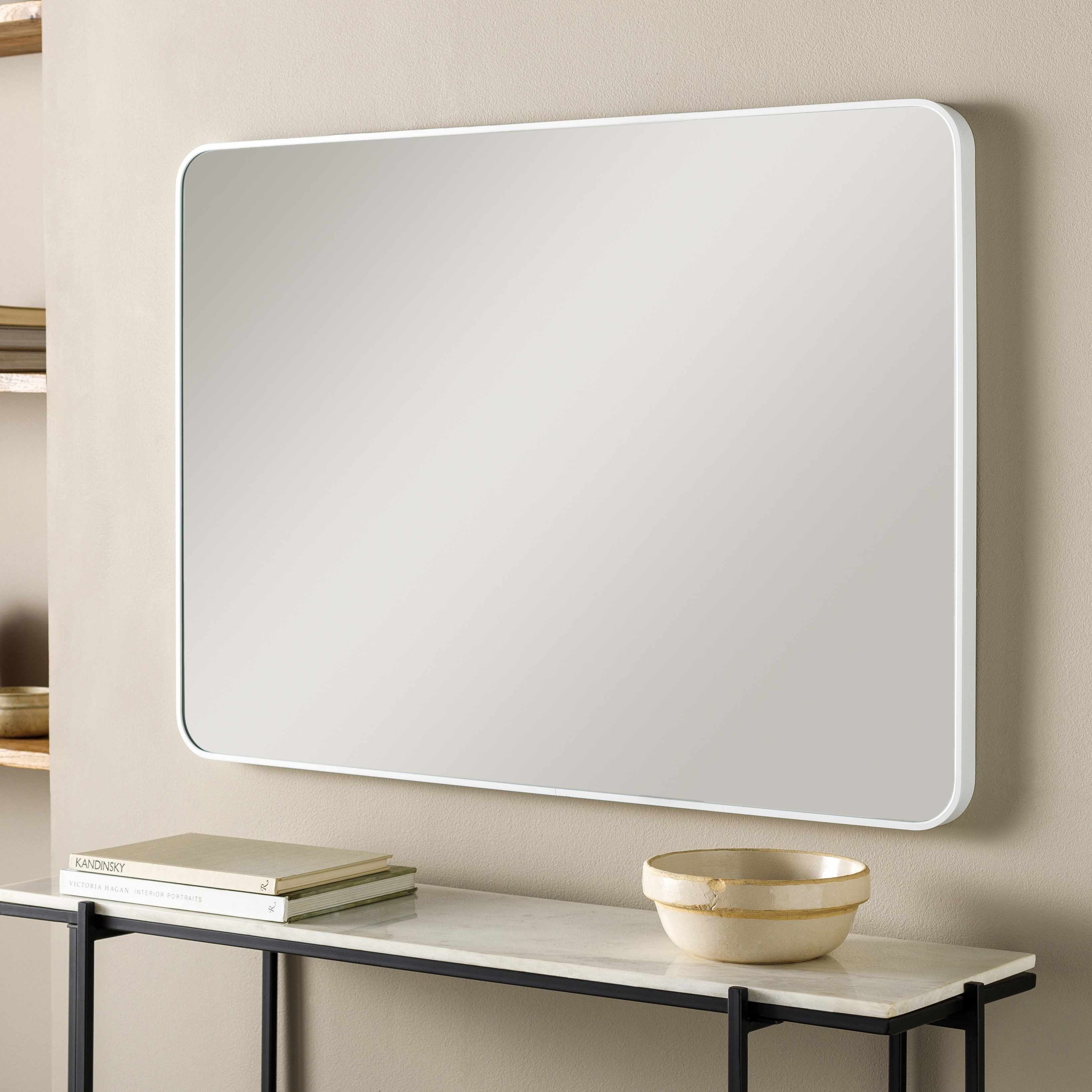 Sustinente White Carved Mirror - Clearance - Image 2