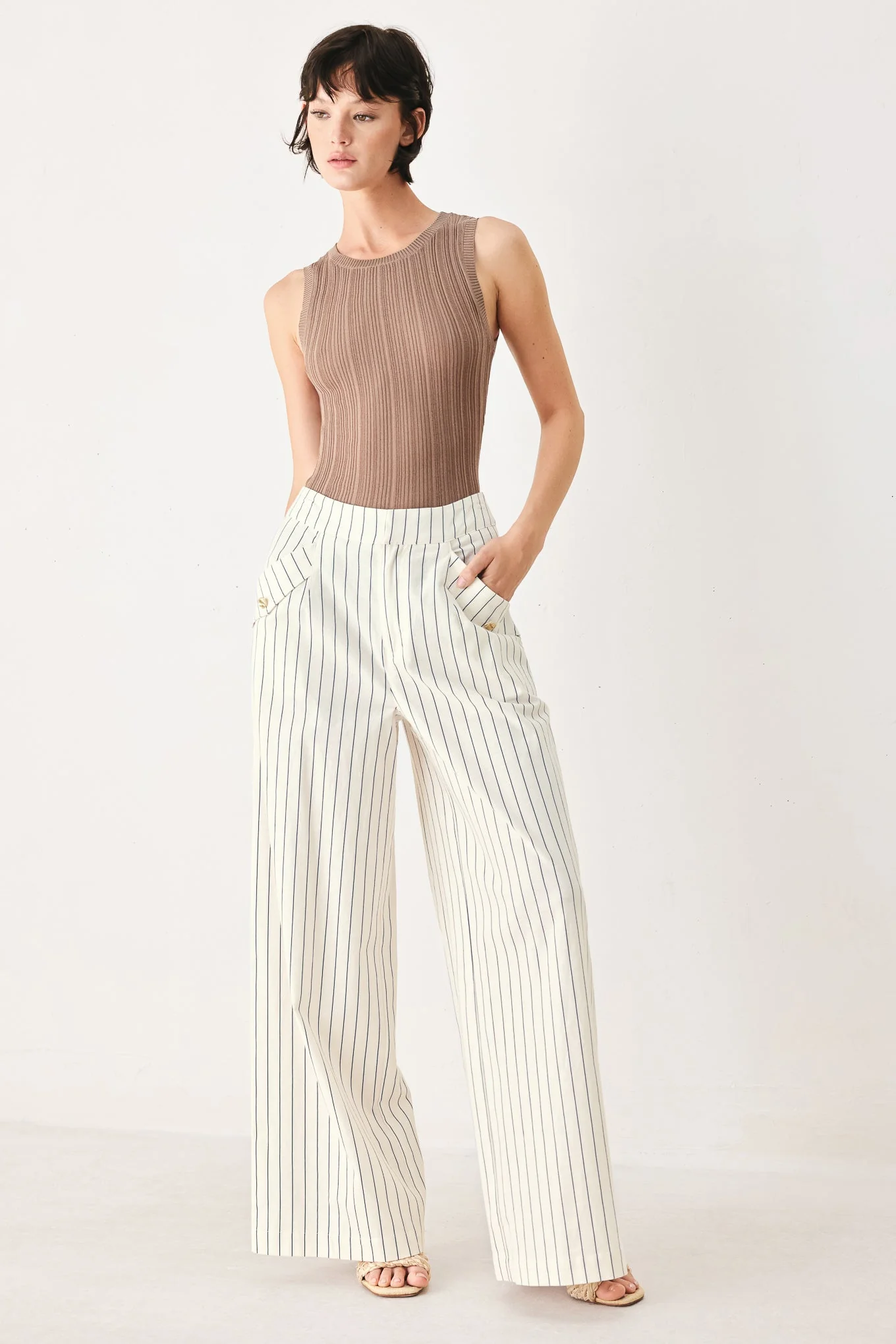 Sutton Stripe Woven Pants - Image 2