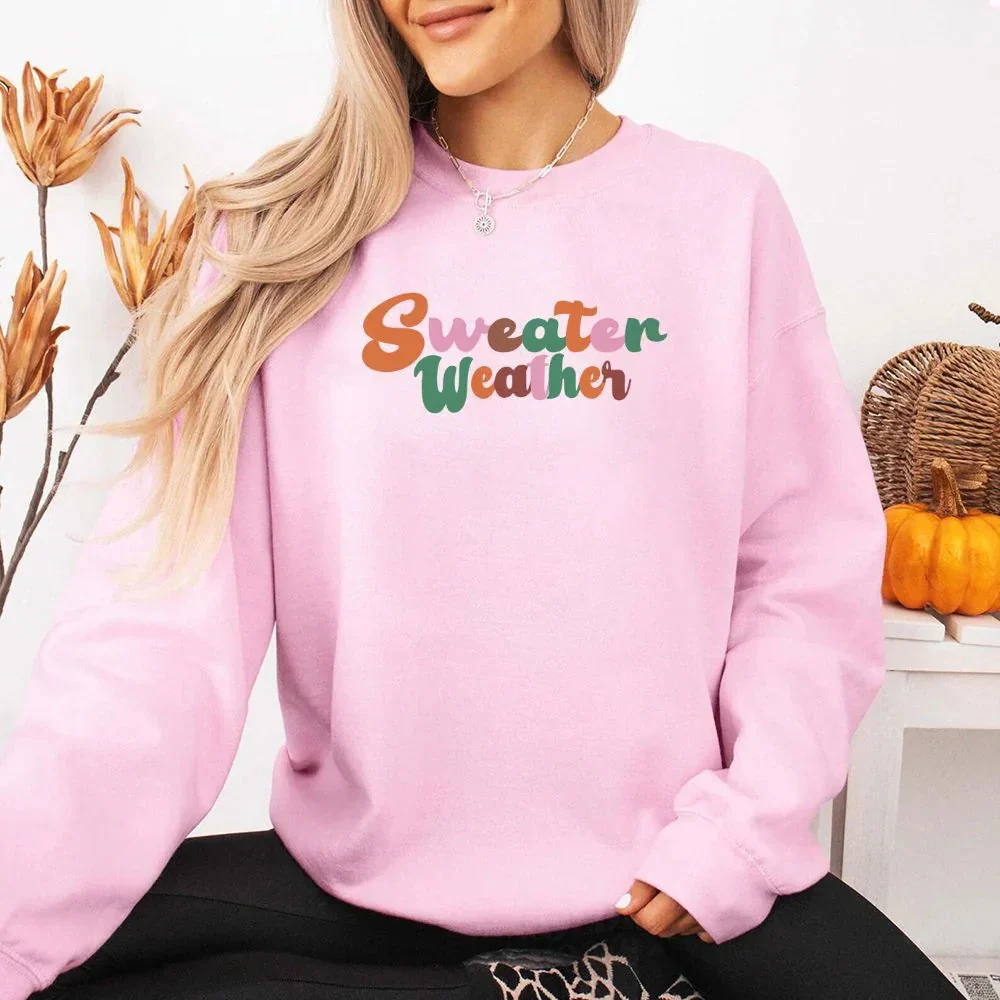 Sweater Weather Fall Vibes Sweatshirt - Image 3